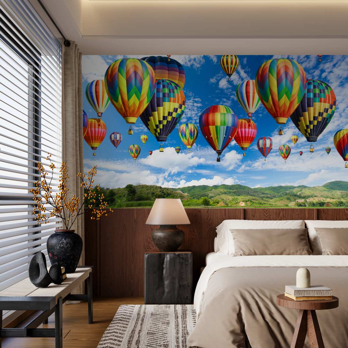 Фотошпалери хода повітряних кульок усіх кольорів