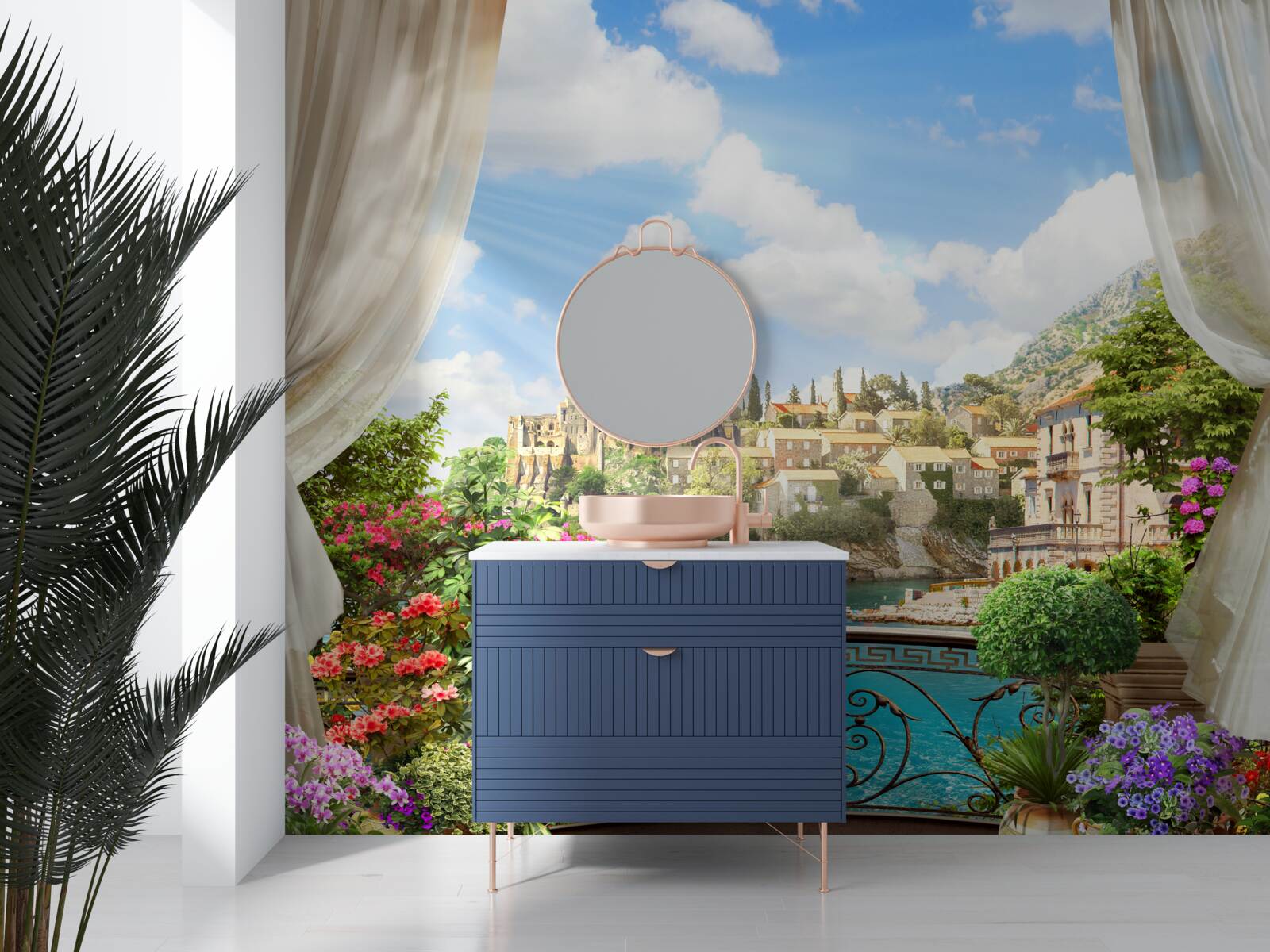 Фотошпалери панорамний вид на місто з балкона