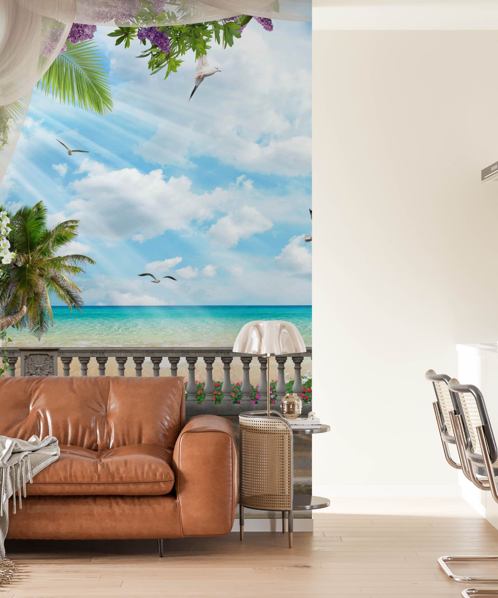 Фотошпалери тераса з чудовим видом