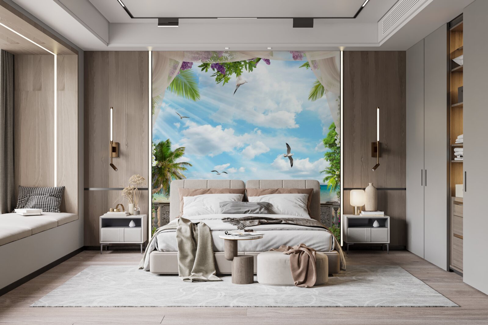 Фотошпалери тераса з чудовим видом