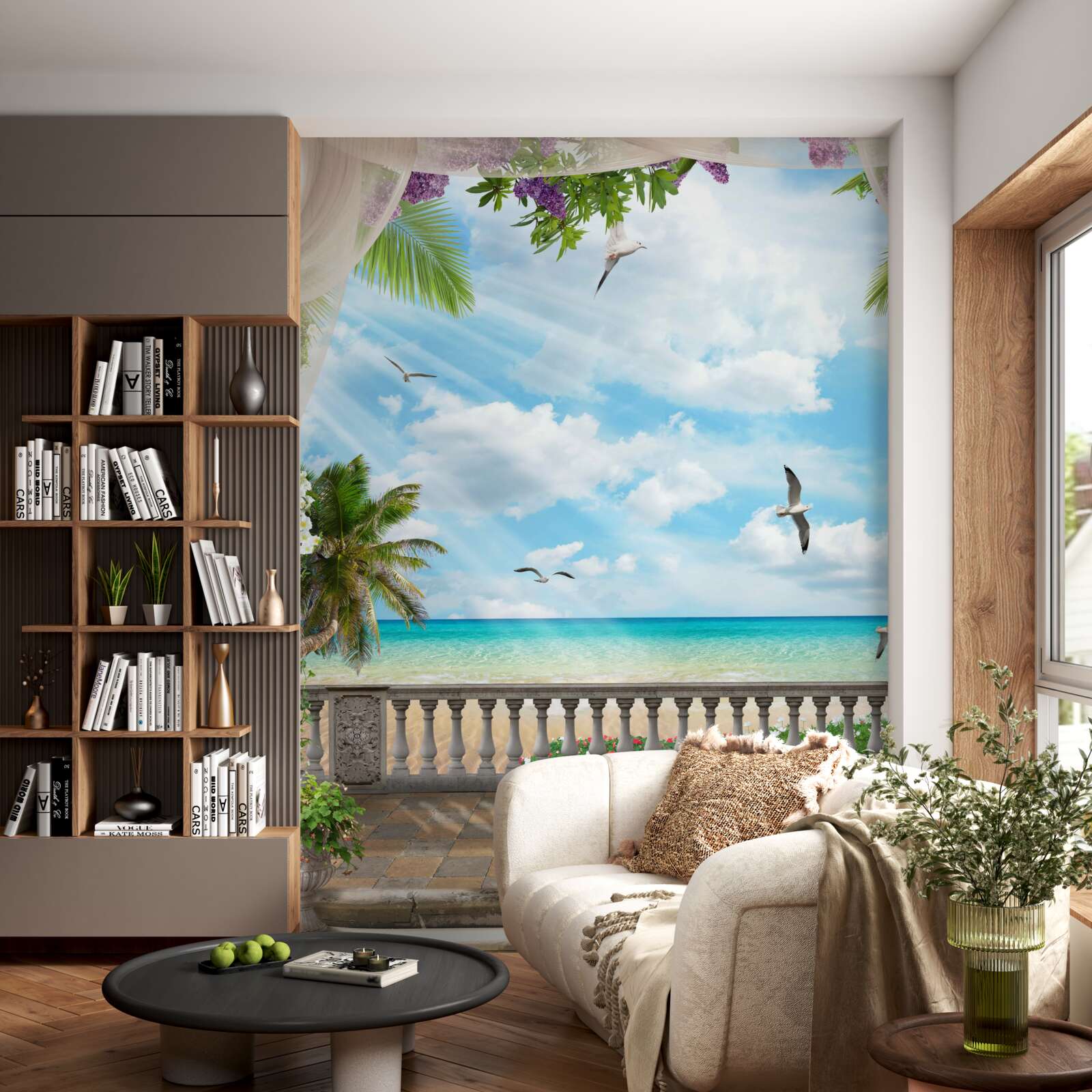 Фотошпалери тераса з чудовим видом