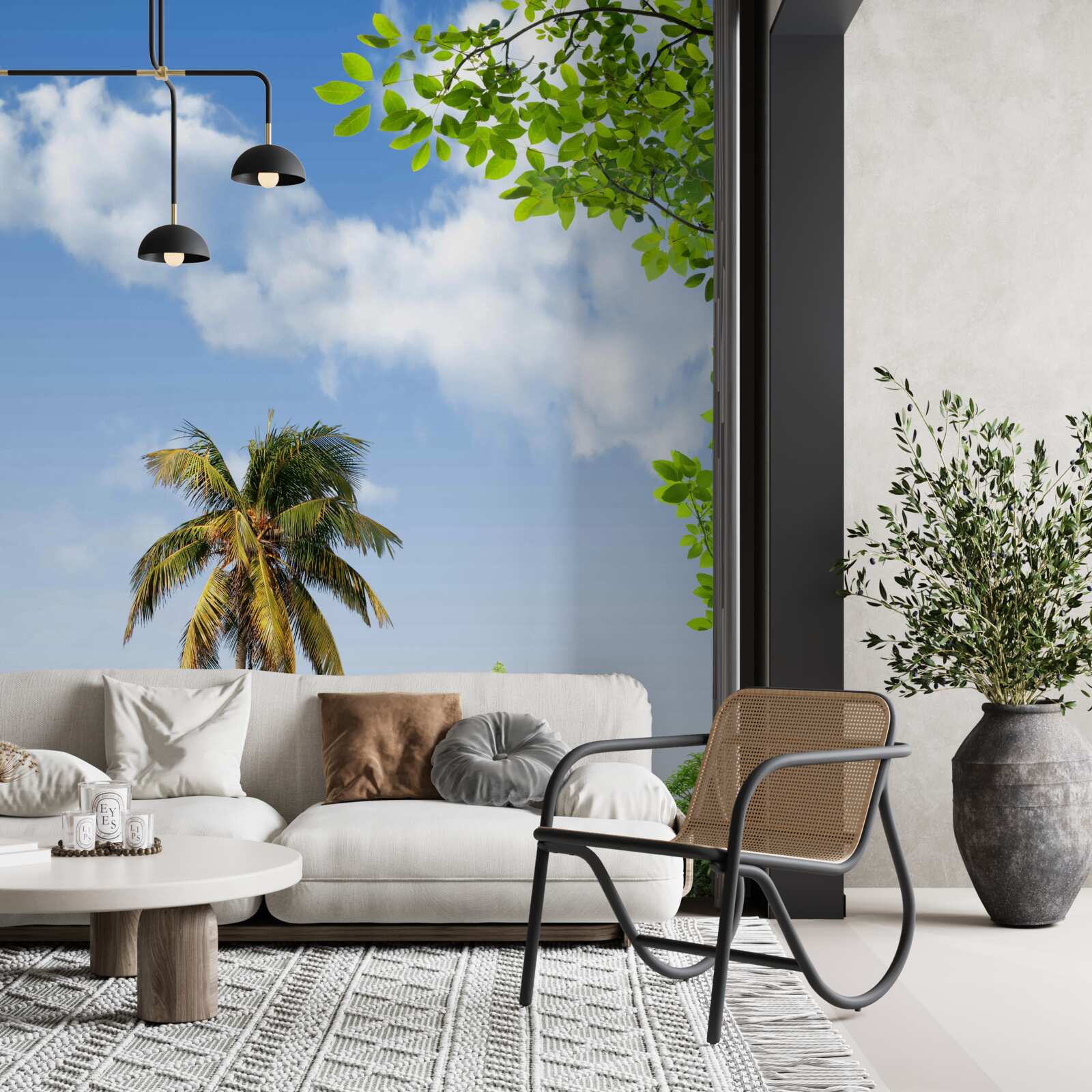 Фотошпалери павич біля сходів