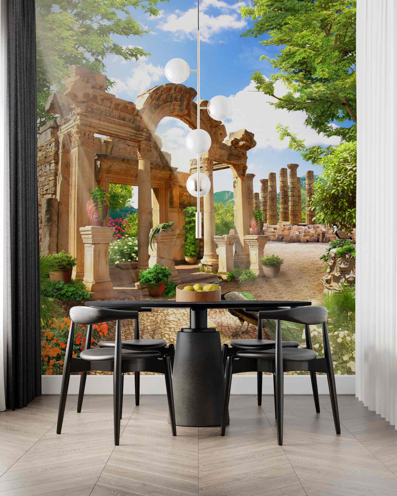 Фотошпалери арочні кам'яні конструкції з опорами