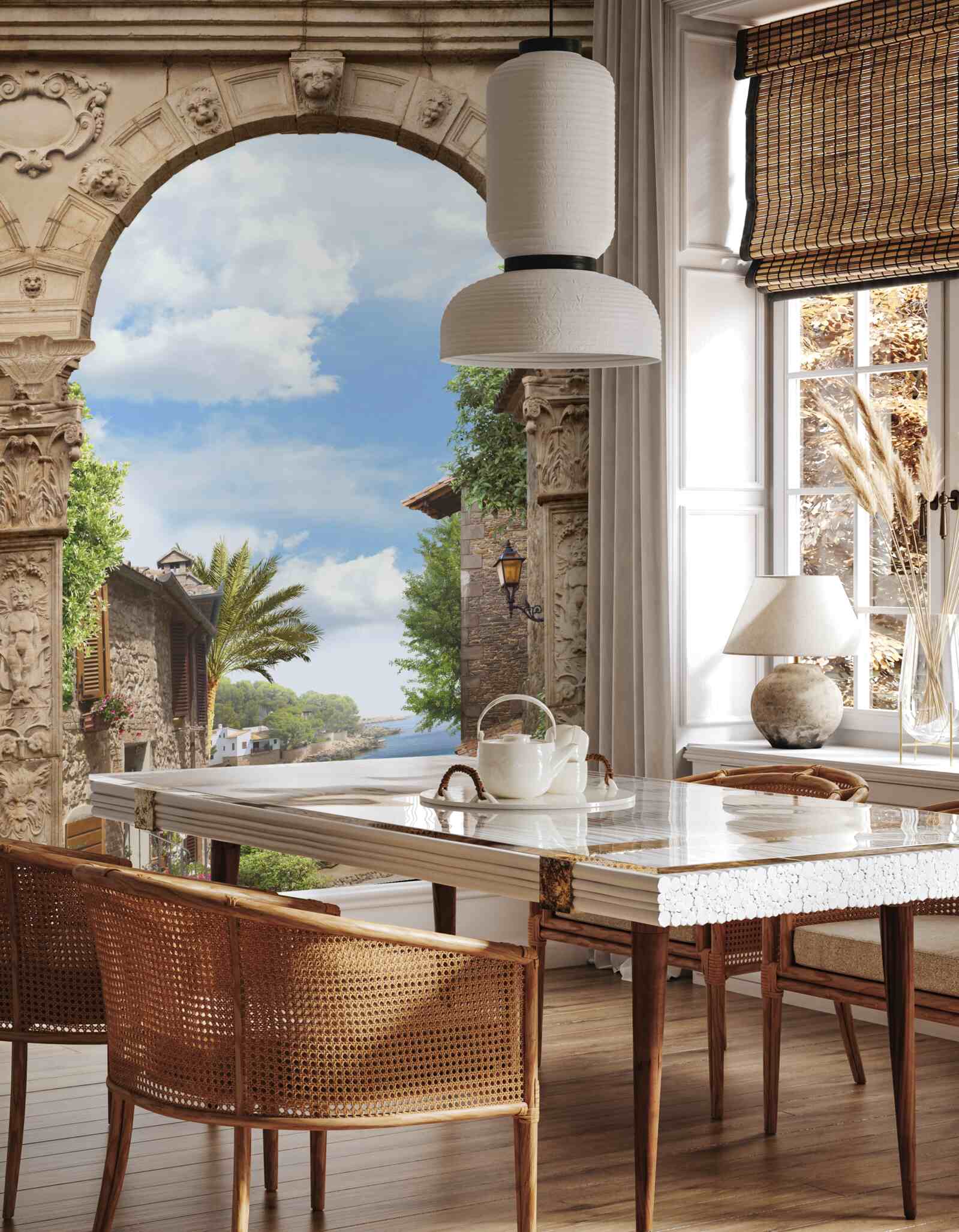 Фотошпалери морська арка з мальовничим видом