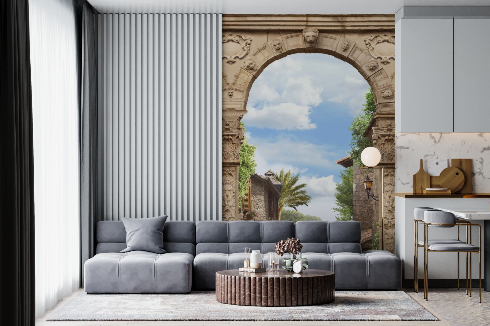 Фотошпалери морська арка з мальовничим видом