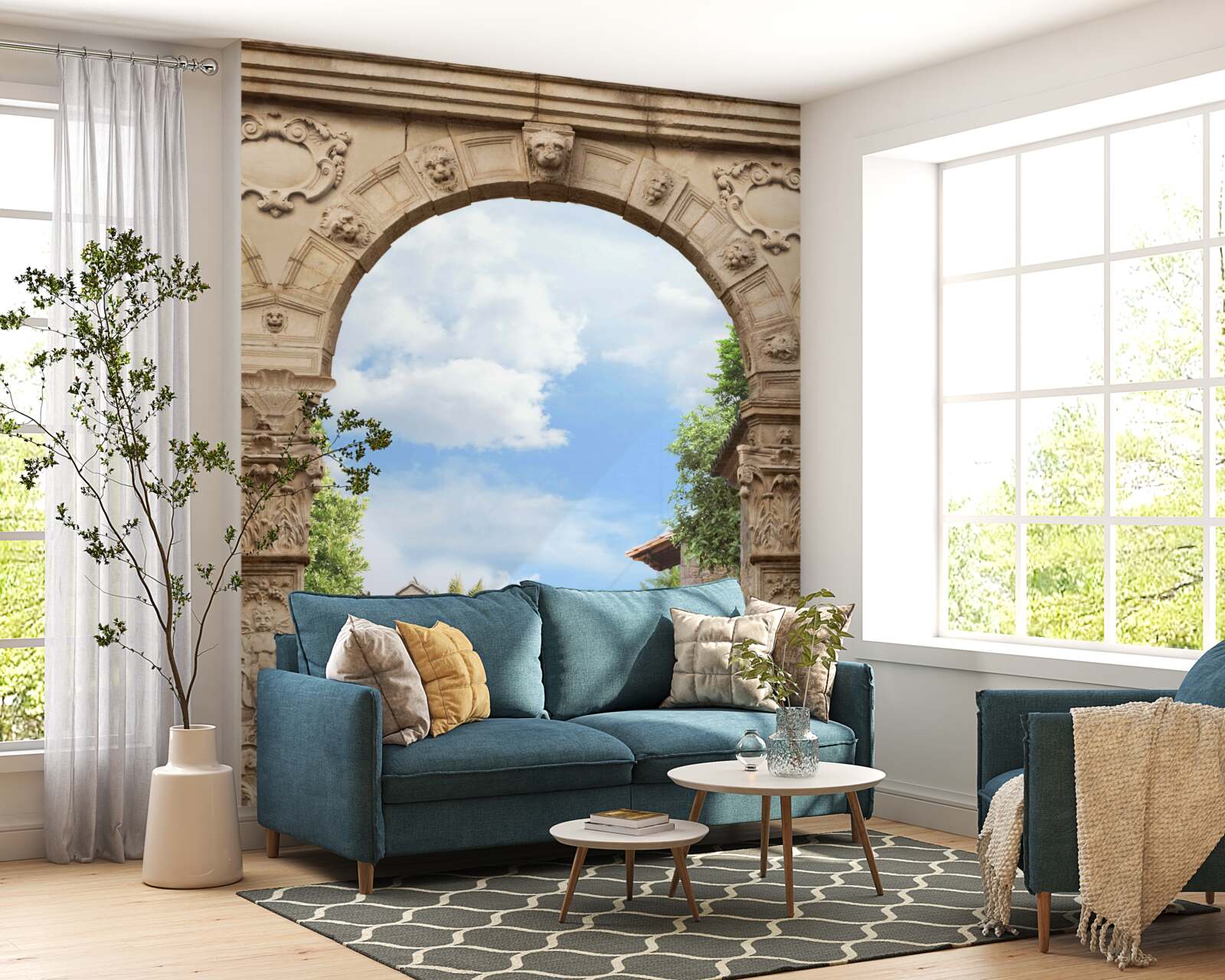 Фотошпалери морська арка з мальовничим видом