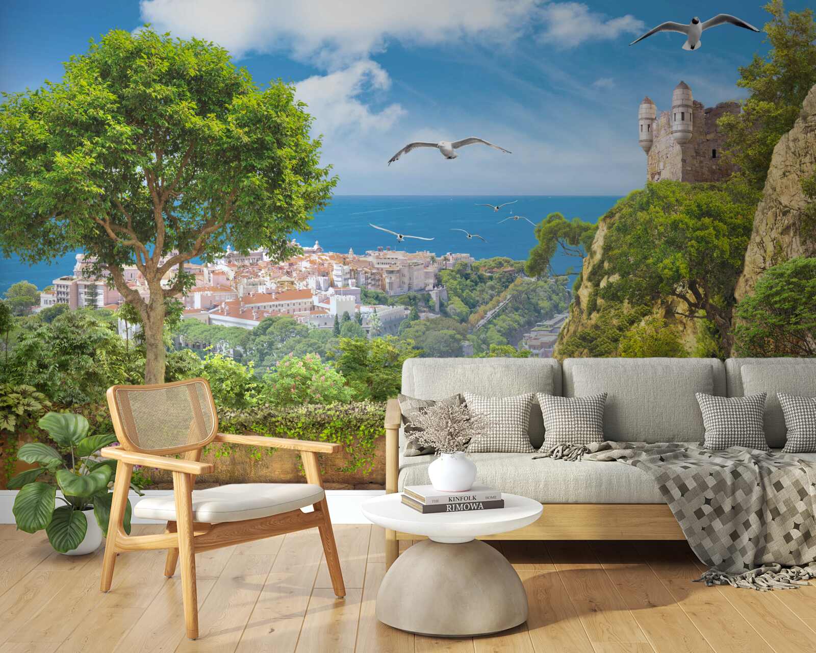 Фотошпалери місто біля океану