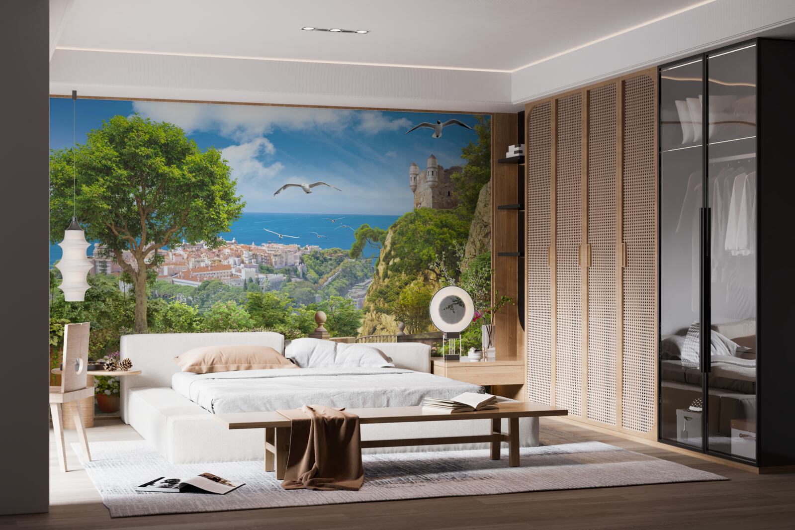 Фотошпалери місто біля океану