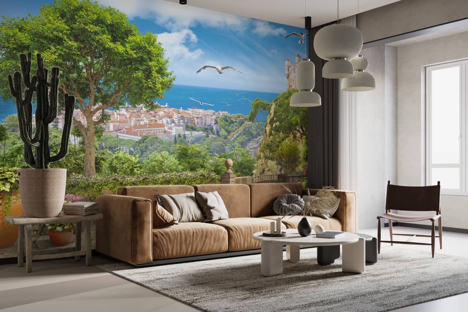 Фотошпалери місто біля океану