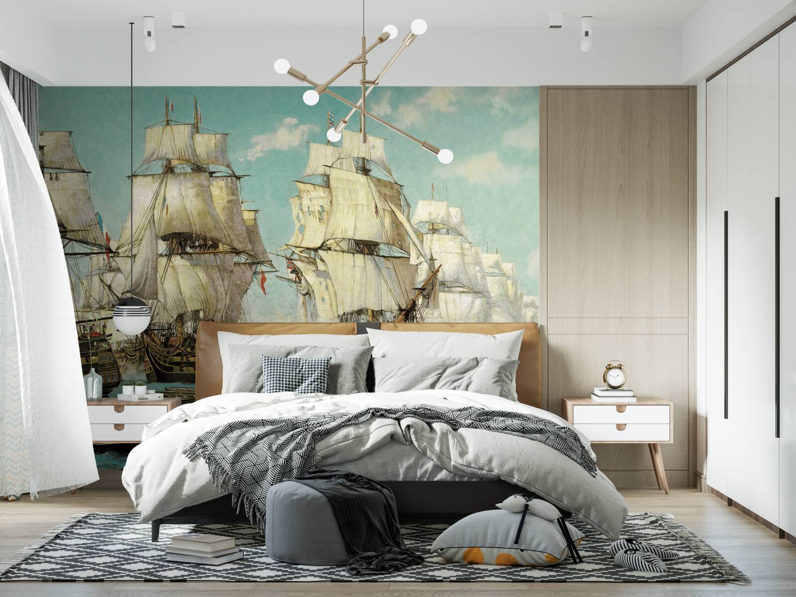 Фотошпалери великі кораблі з вітрилами