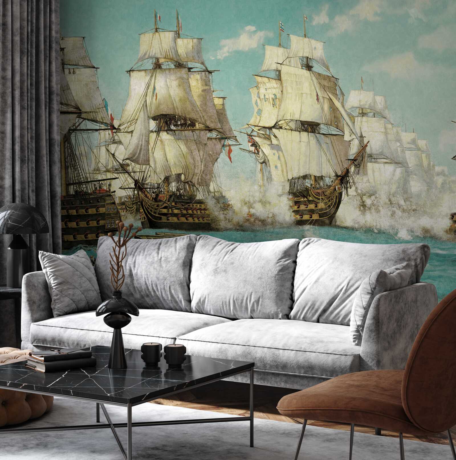 Фотошпалери великі кораблі з вітрилами