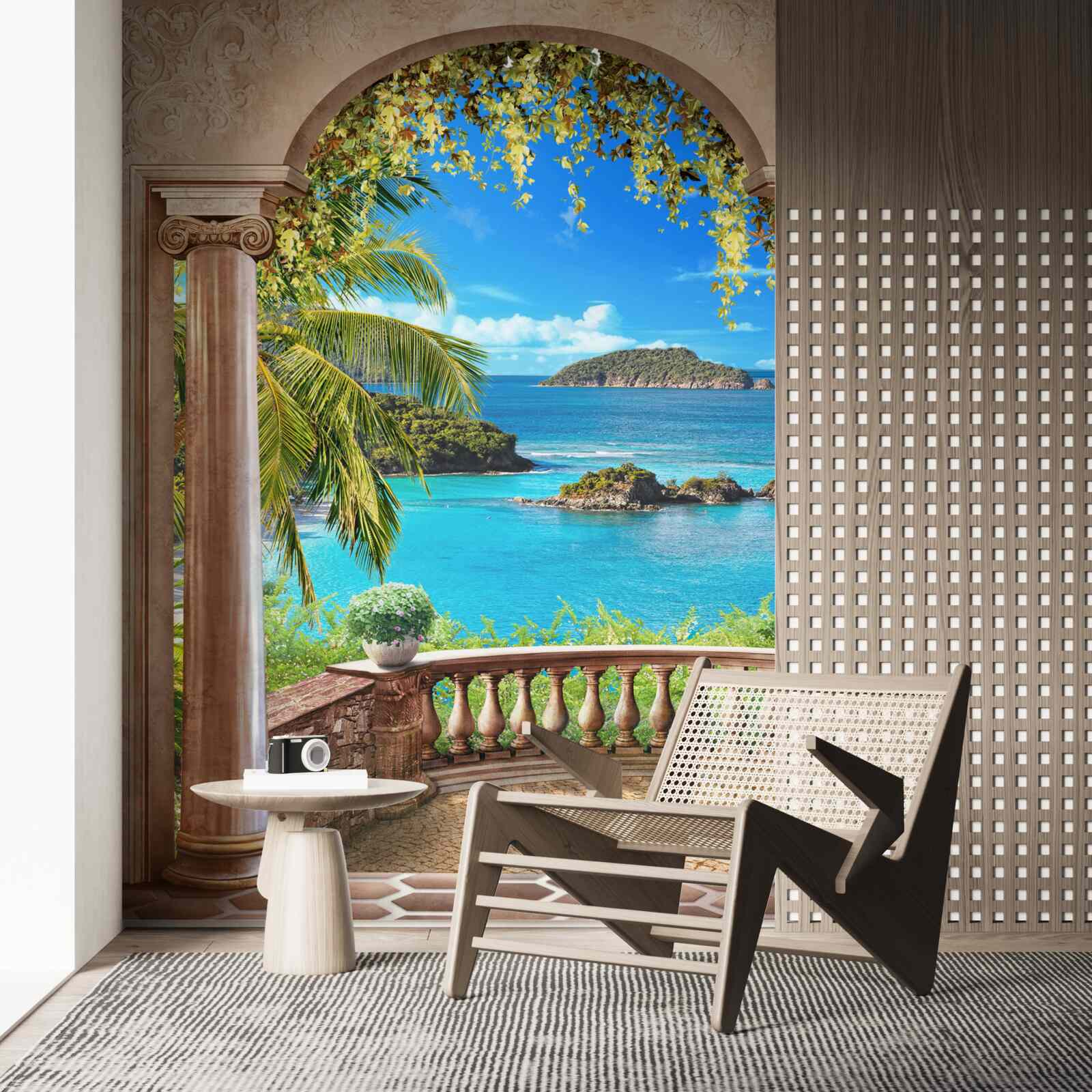 Фотошпалери балкон із захоплюючим видом