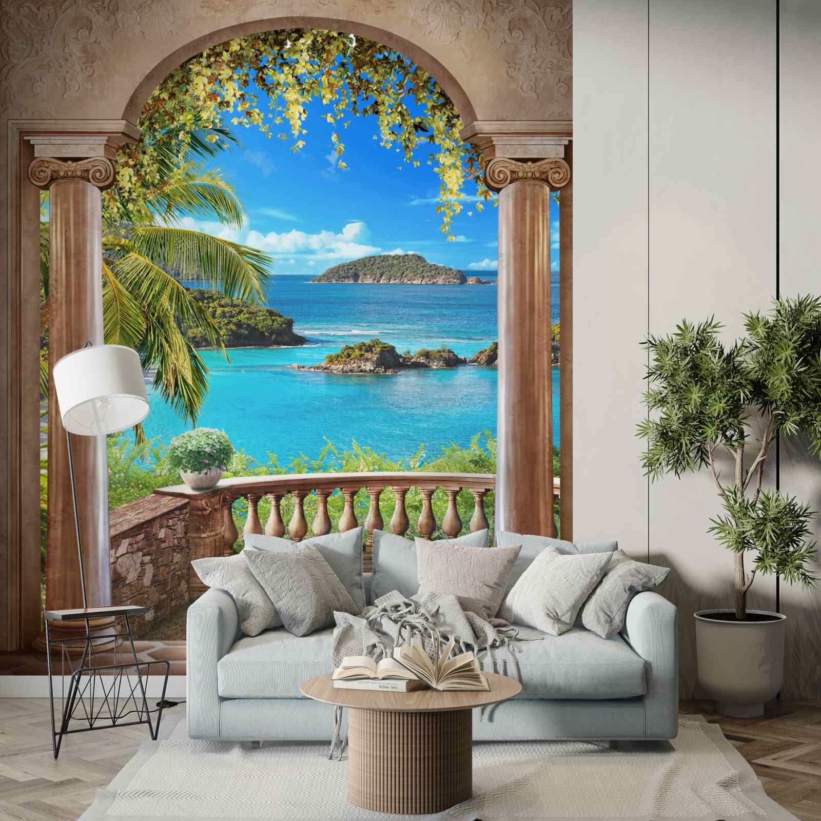 Фотошпалери балкон із захоплюючим видом