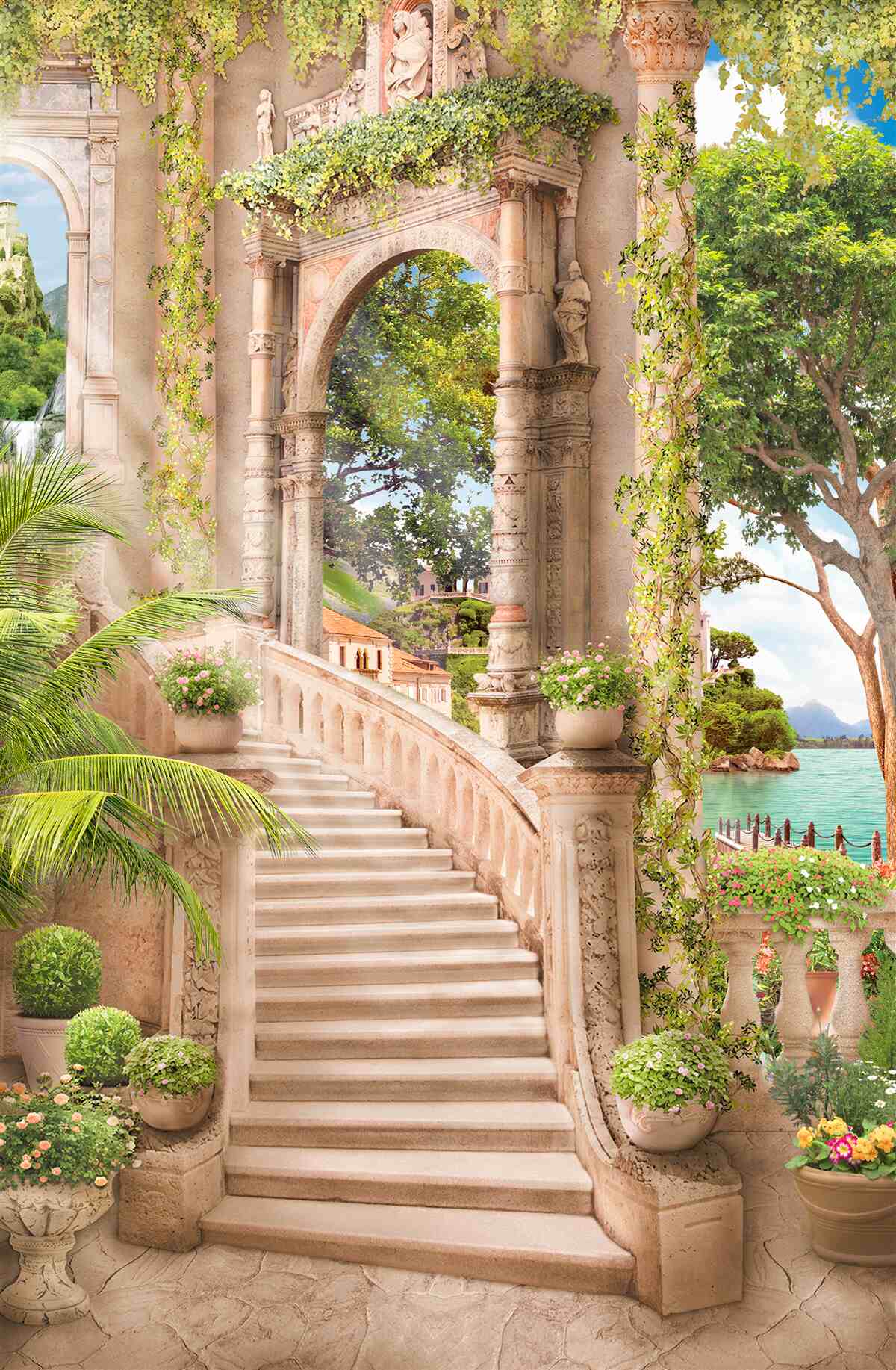 Фотошпалери красиві сходи