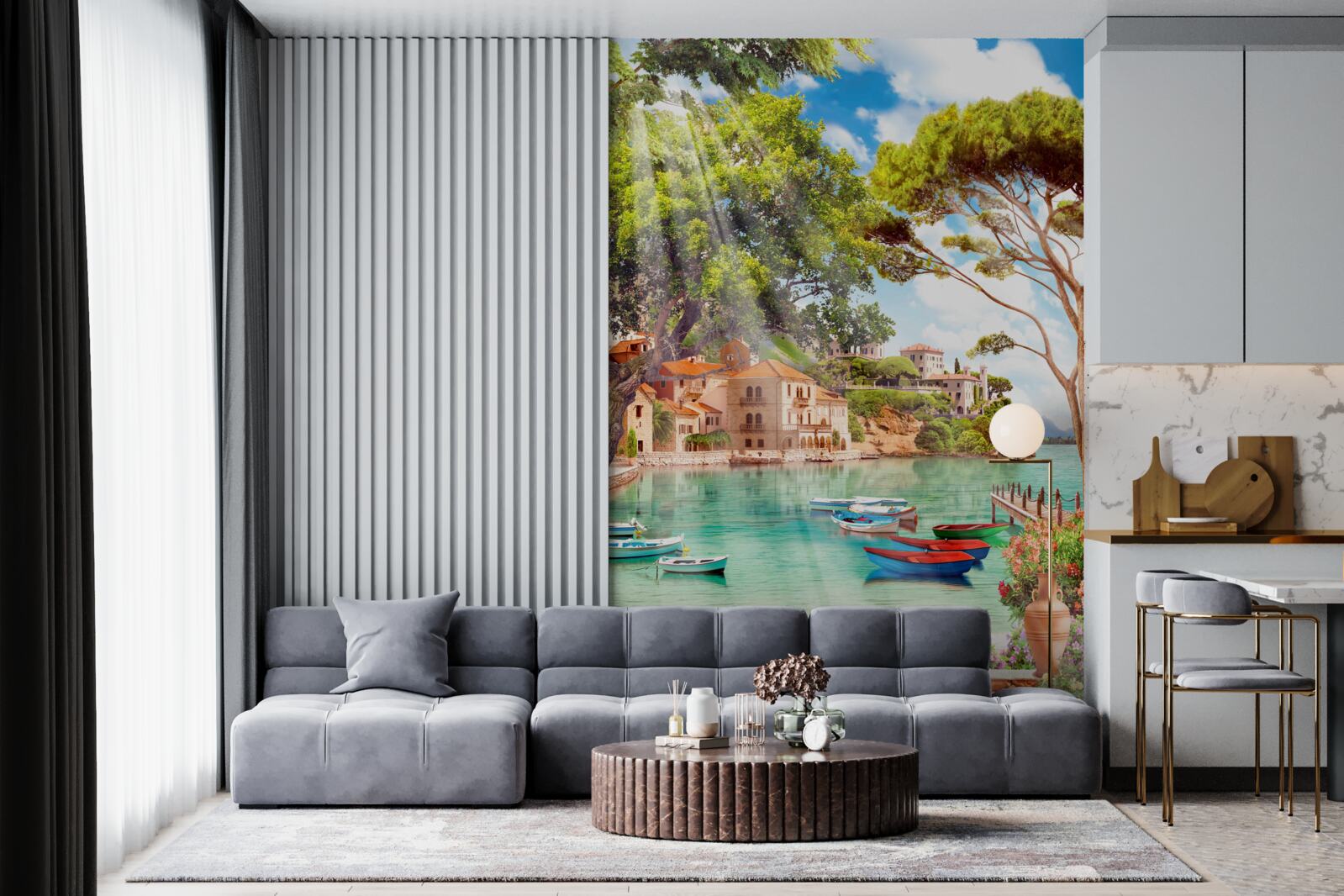 Фотошпалери кораблів у Середземному морі