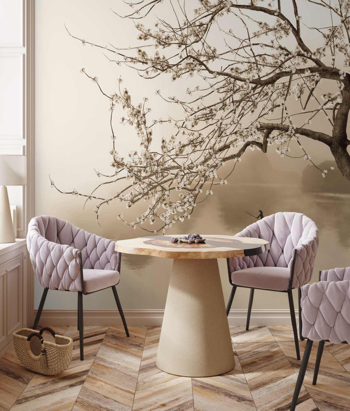 Фотошпалери чоловік пливе на кораблі