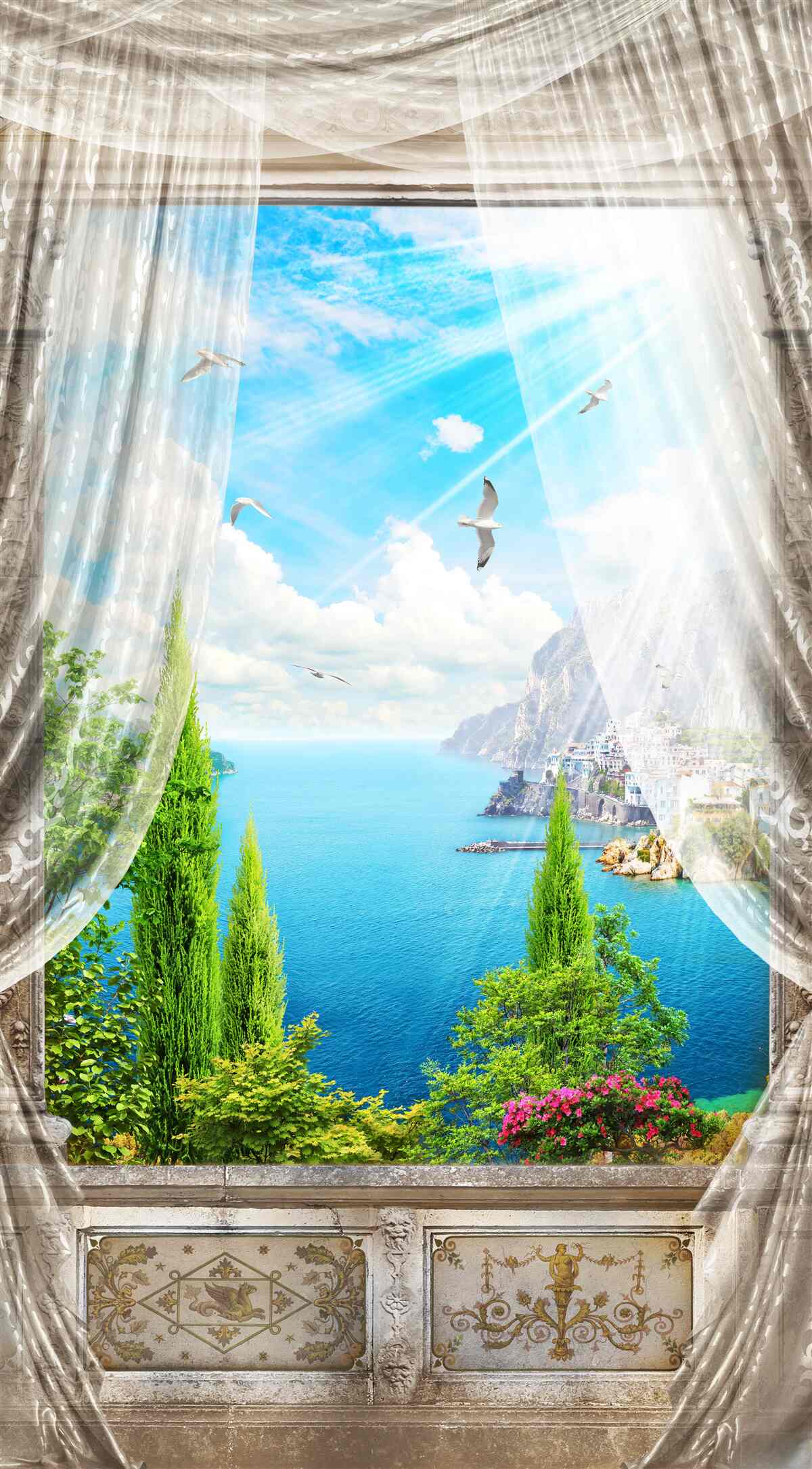 Фотошпалери вид з вікна