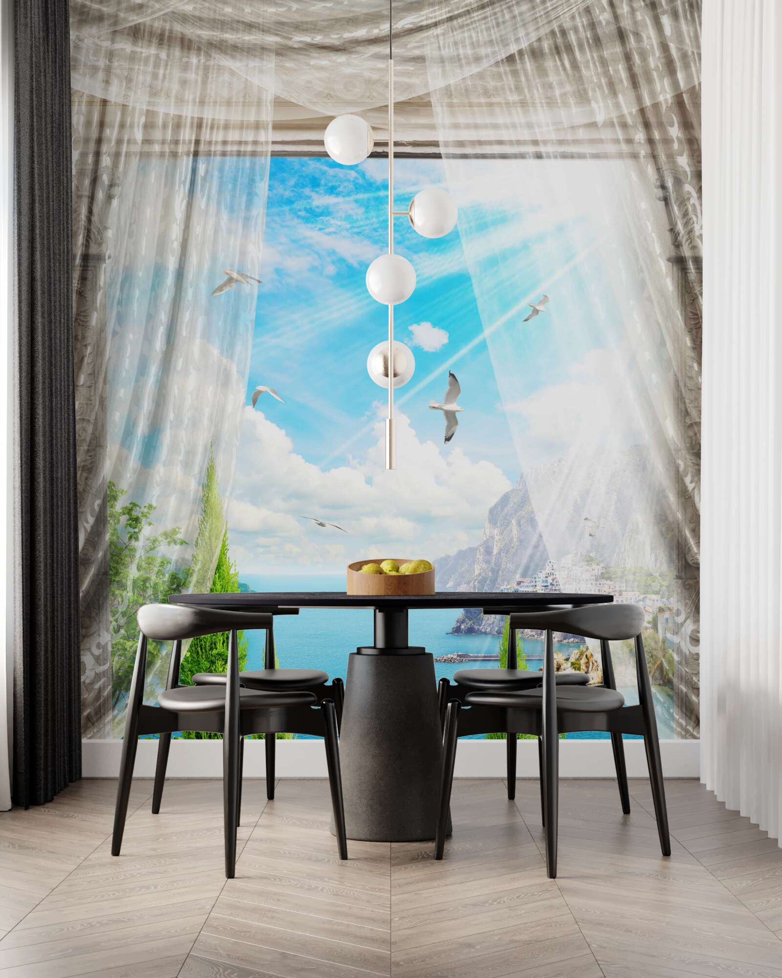 Фотошпалери вид з вікна