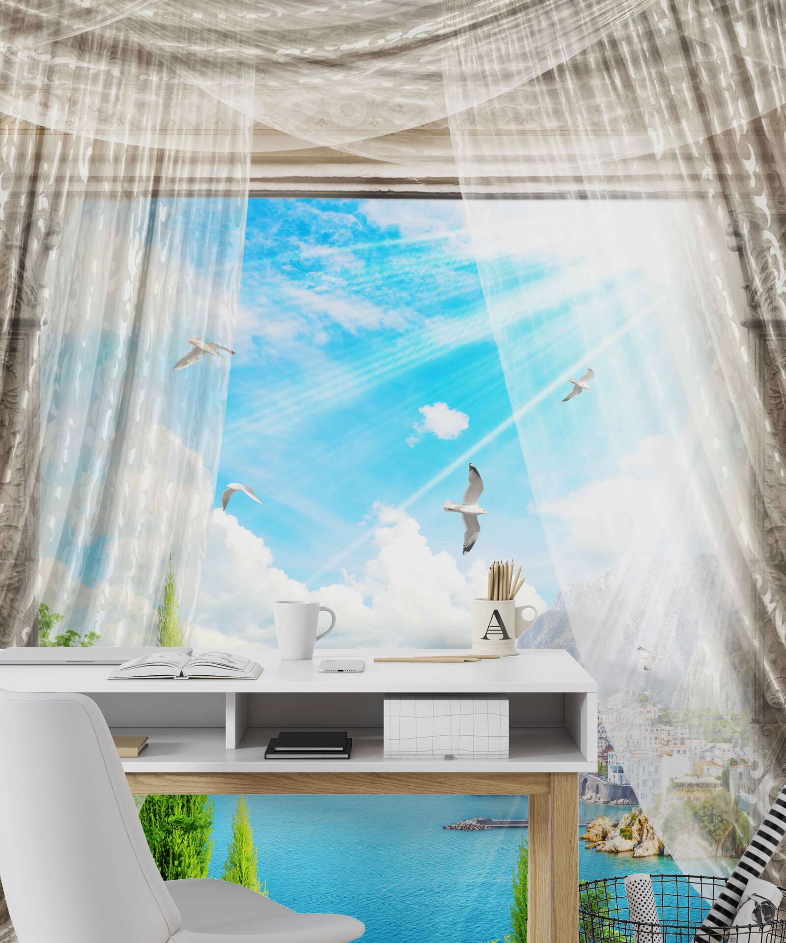 Фотошпалери вид з вікна