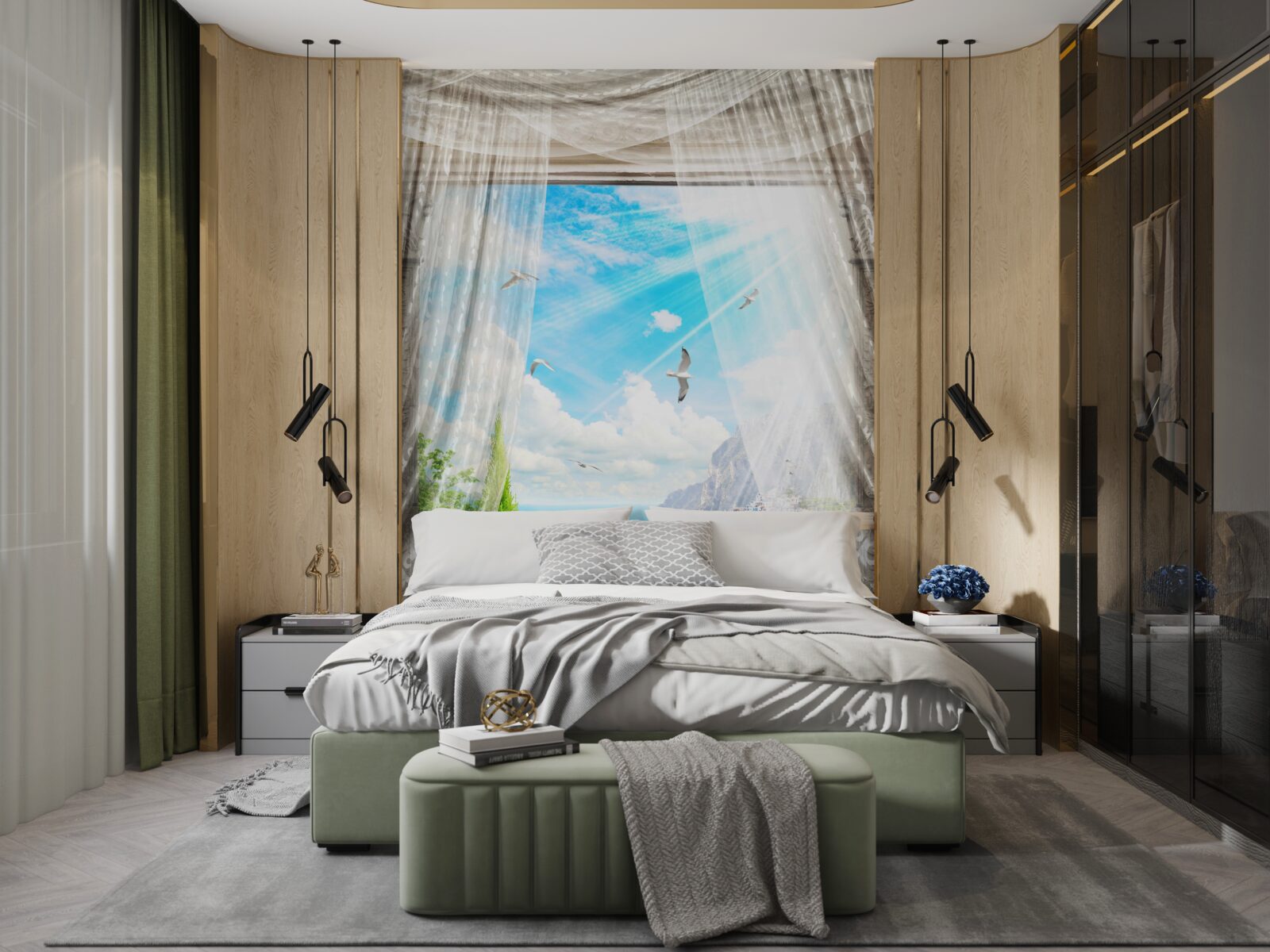 Фотошпалери вид з вікна