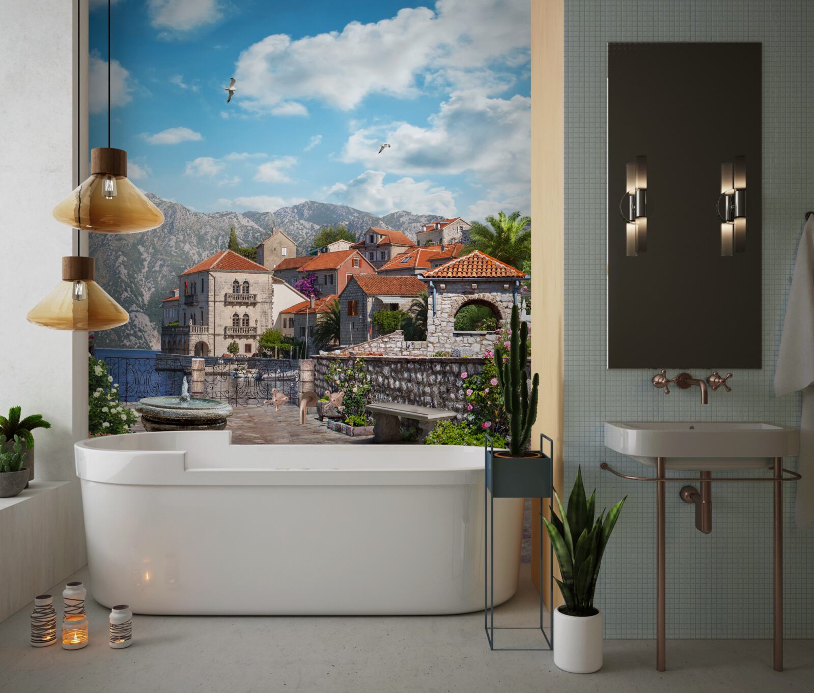 Фотошпалери вузькі вулиці та двори