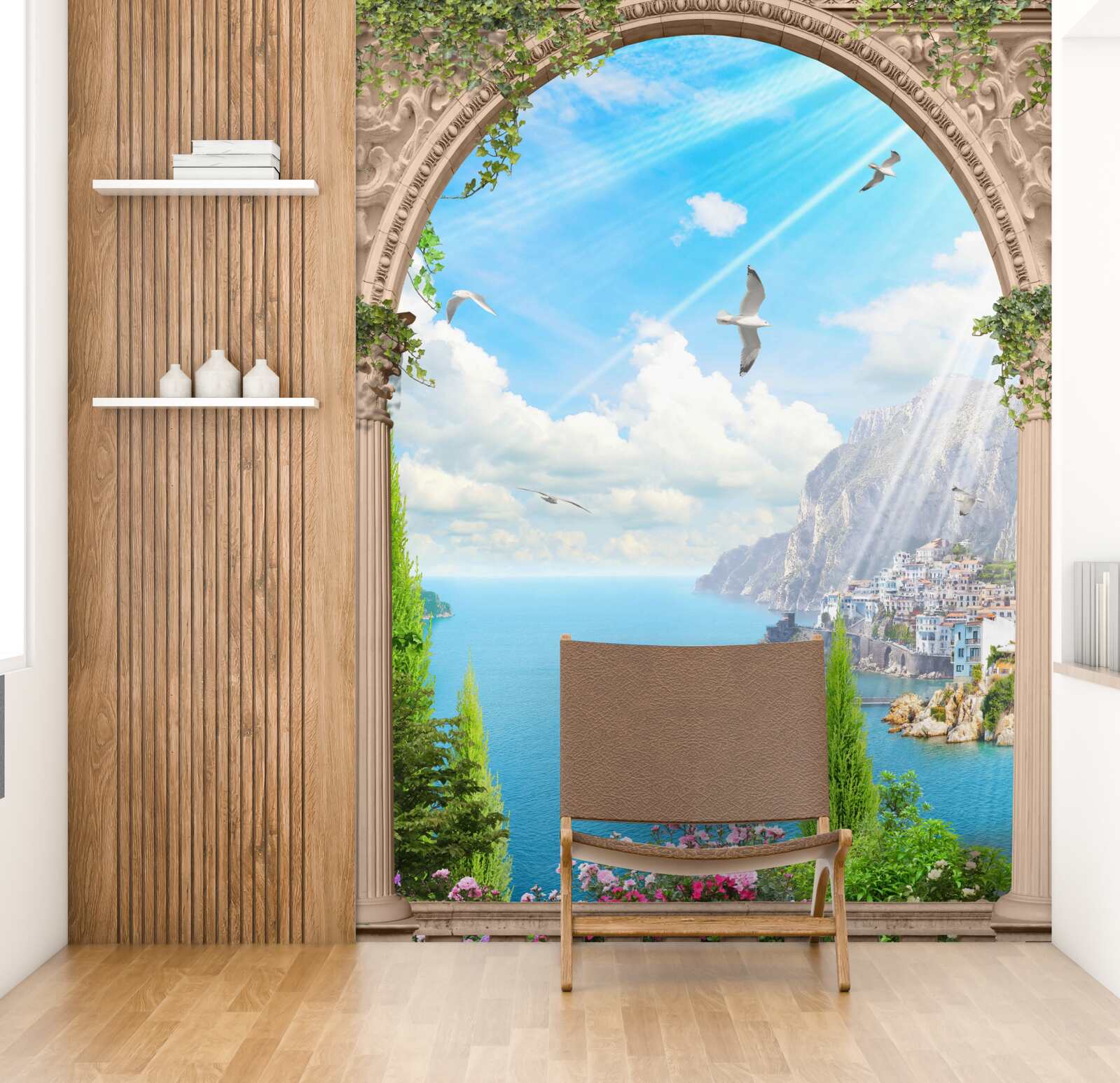 Фотошпалери морський пейзаж з вікна