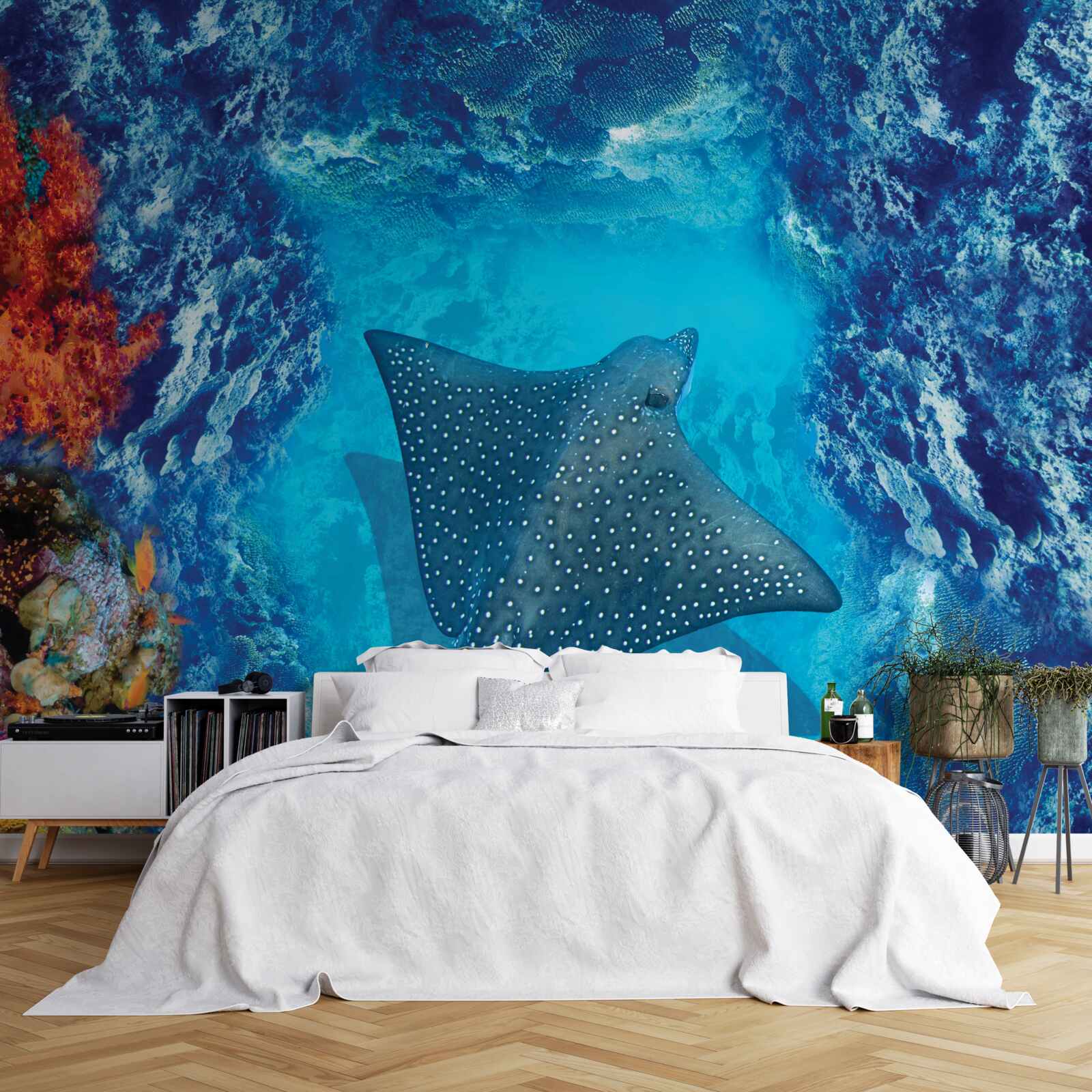 Фотошпалери плавучий скат