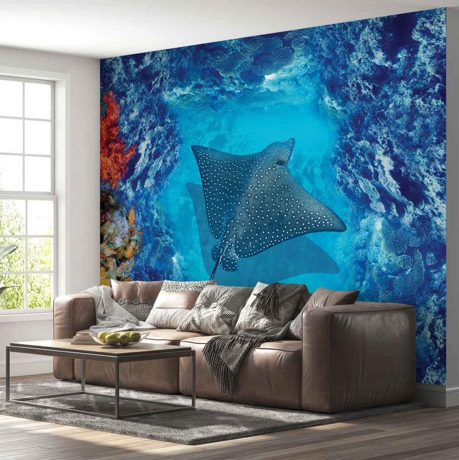 Фотошпалери плавучий скат