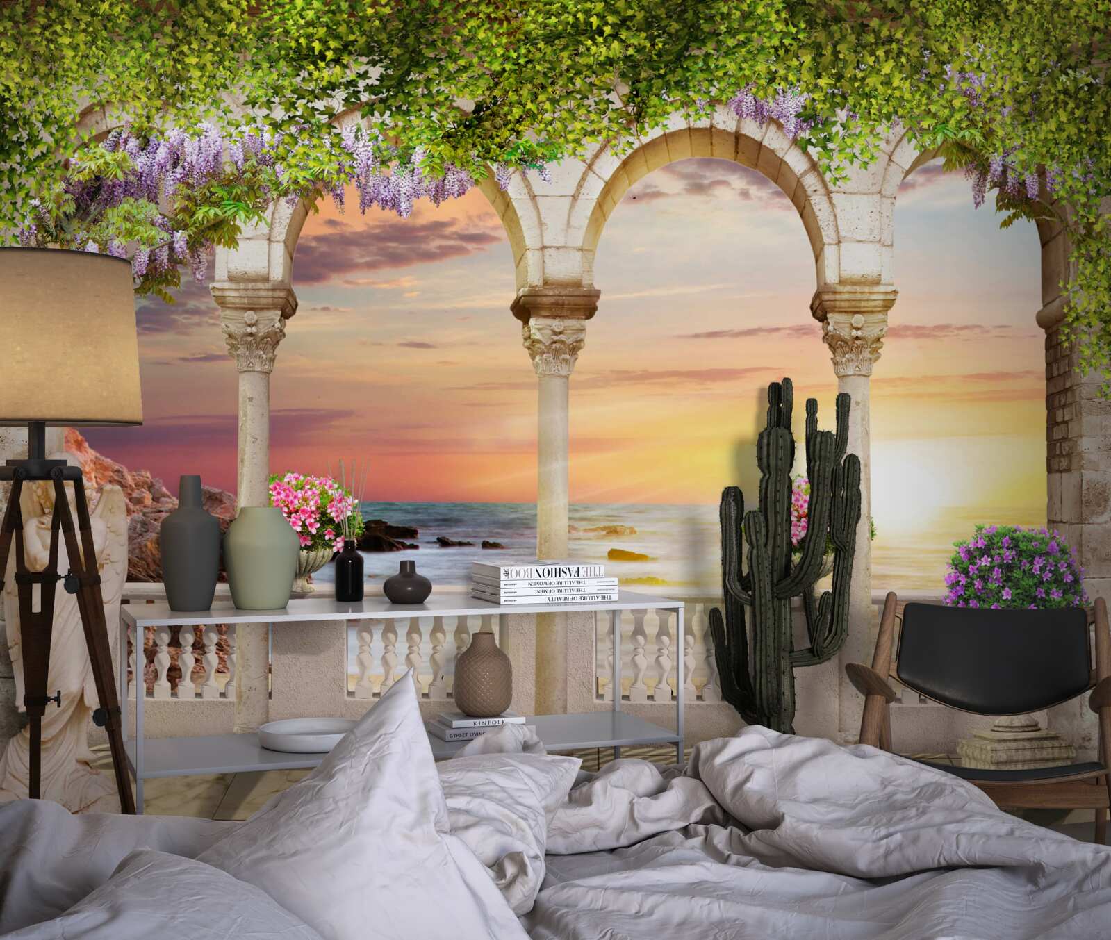 Фотошпалери квіткова веранда