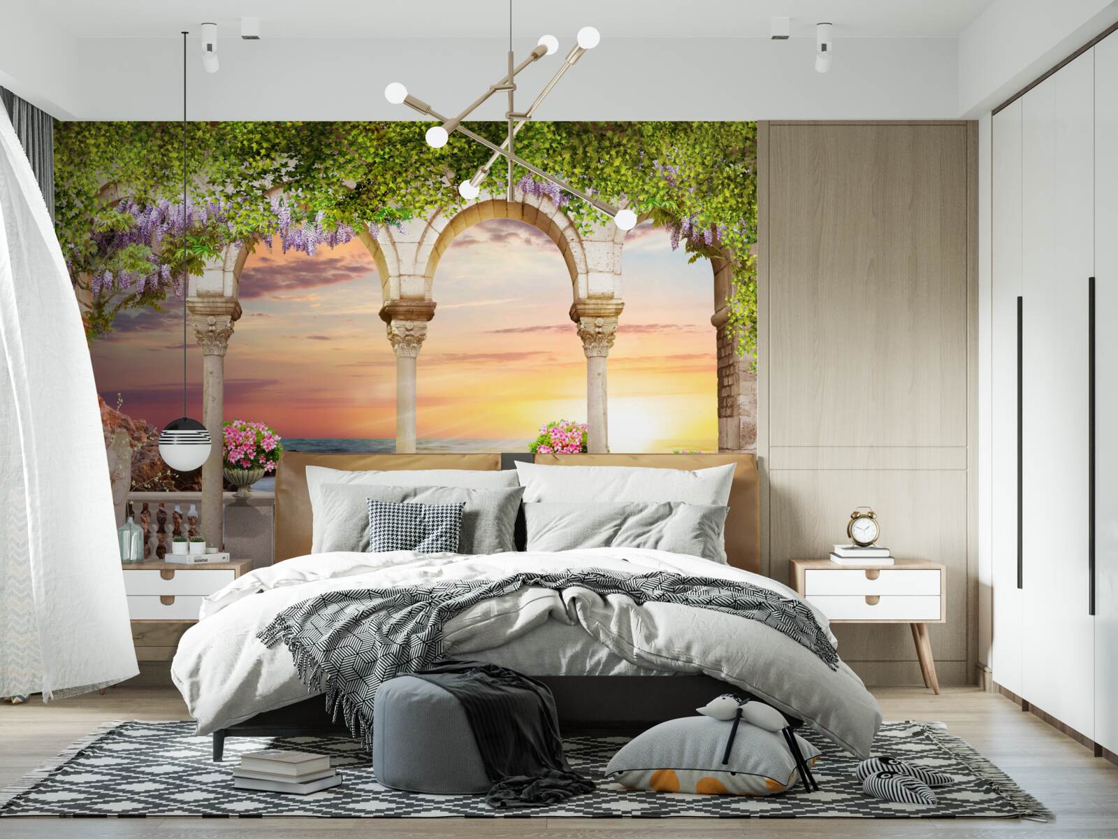 Фотошпалери квіткова веранда