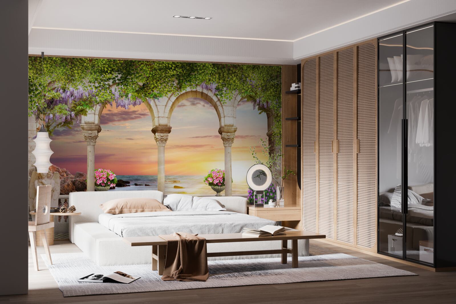 Фотошпалери квіткова веранда