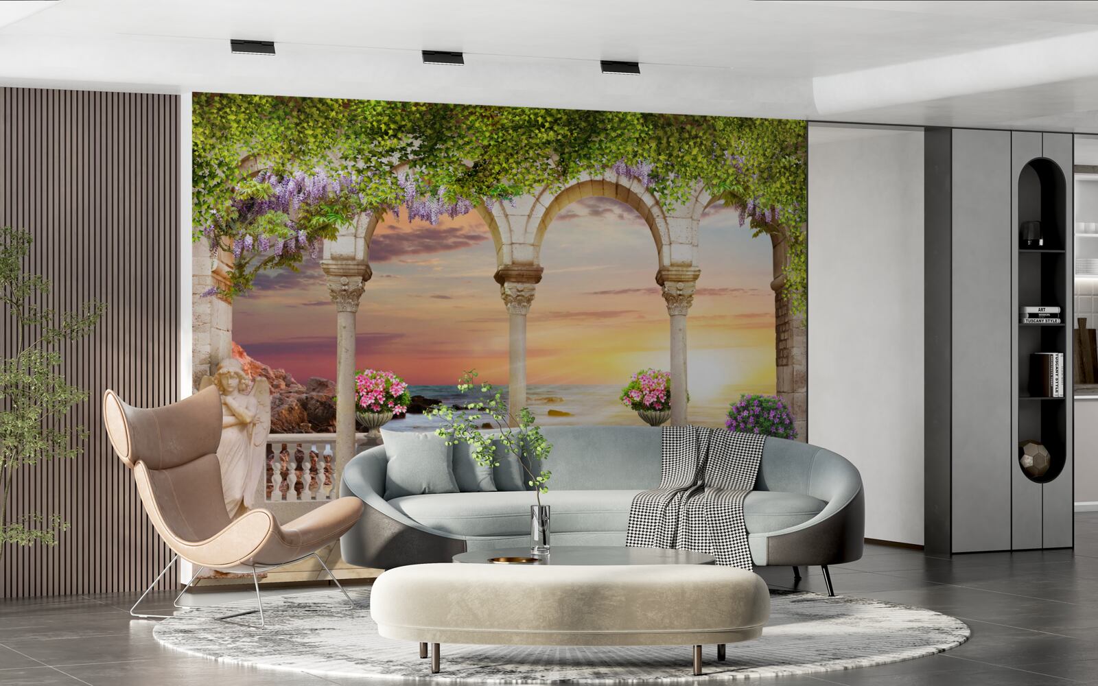 Фотошпалери квіткова веранда