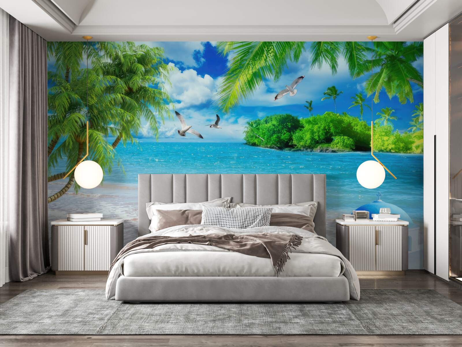 Фотошпалери храм на березі моря