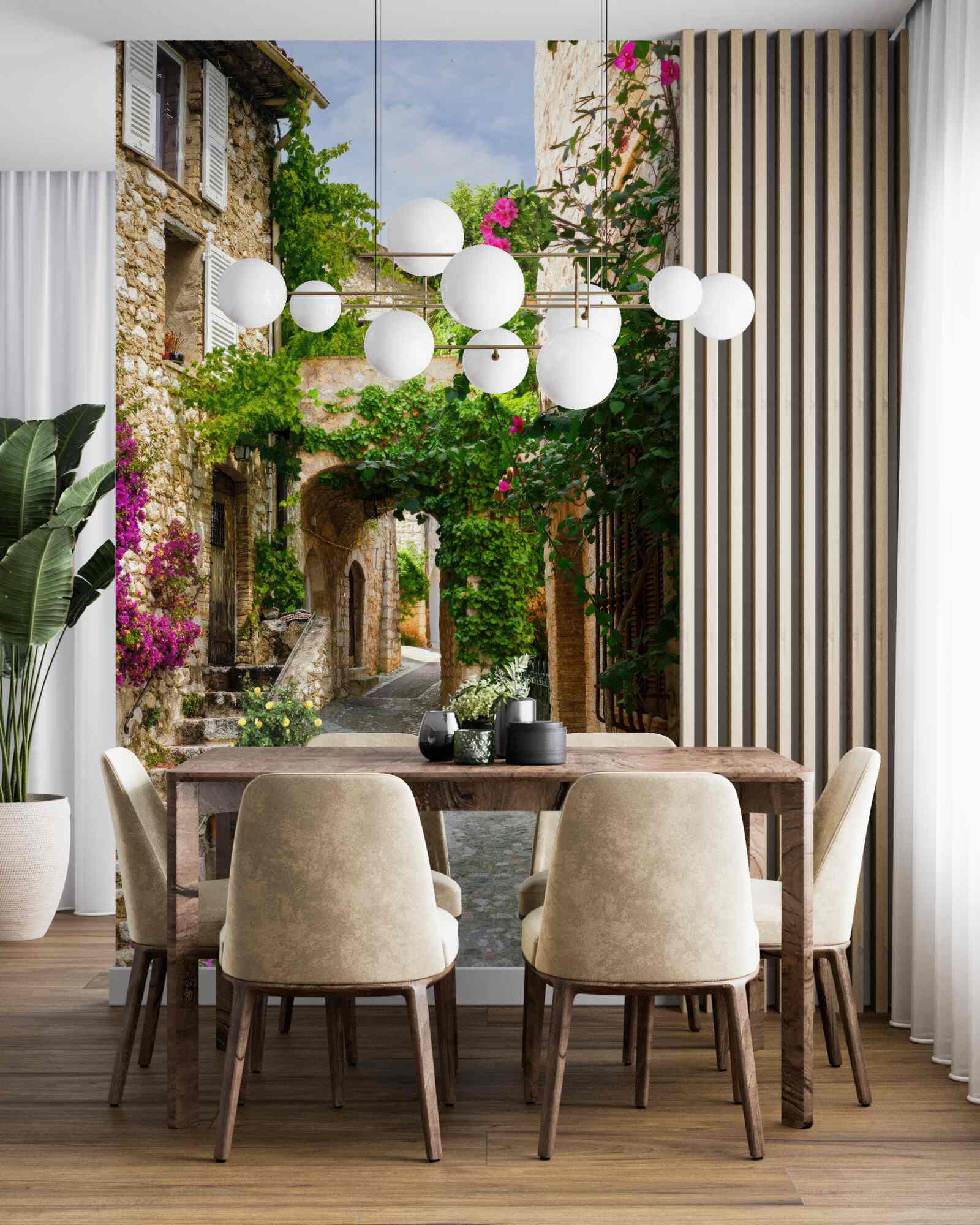 Фотошпалери вузька вуличка в Італії