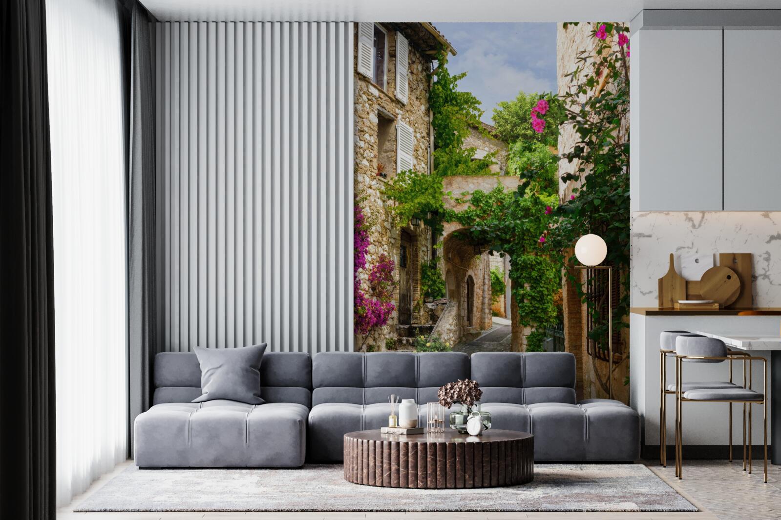 Фотошпалери вузька вуличка в Італії