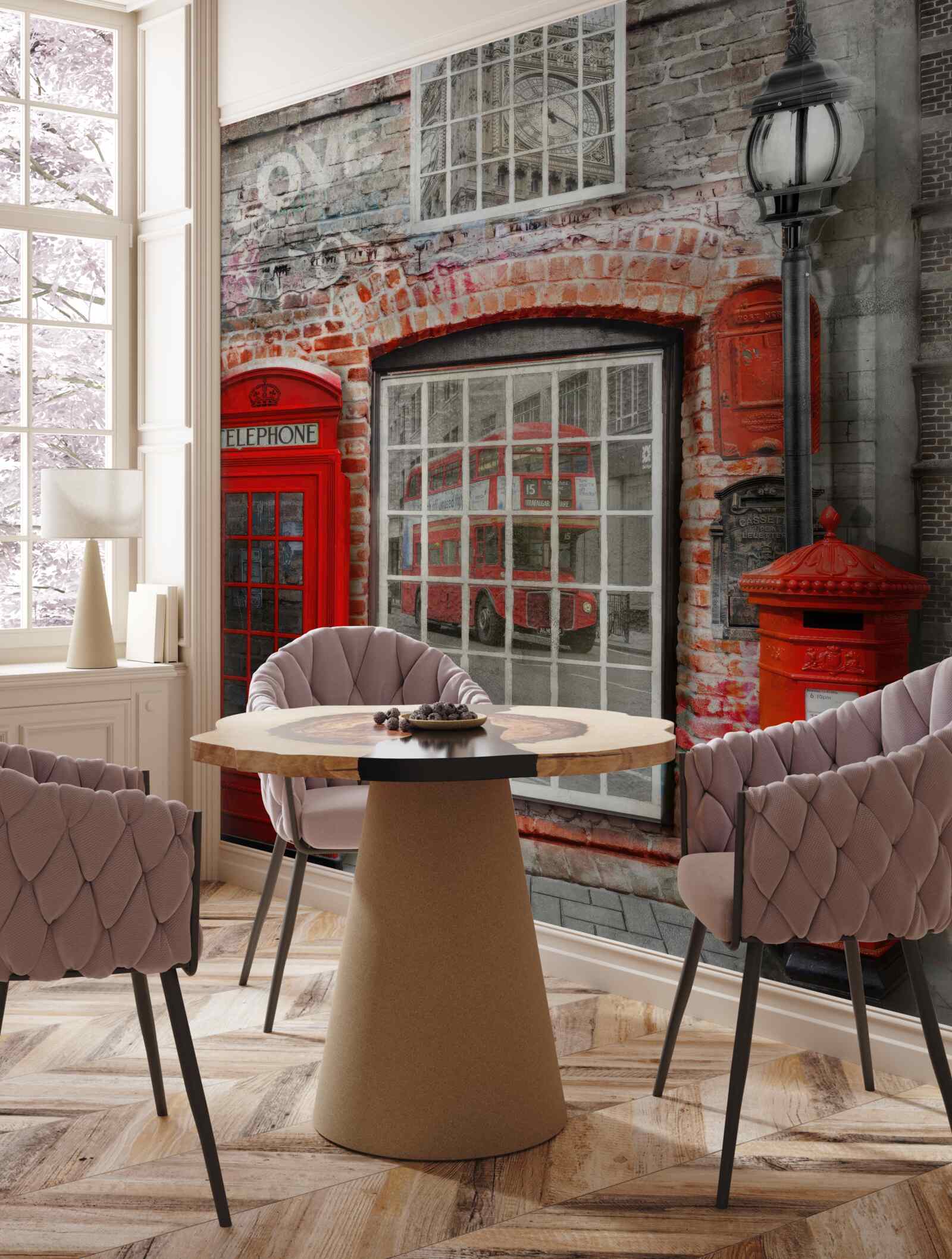 Фотошпалери телефонна будка в Лондоні