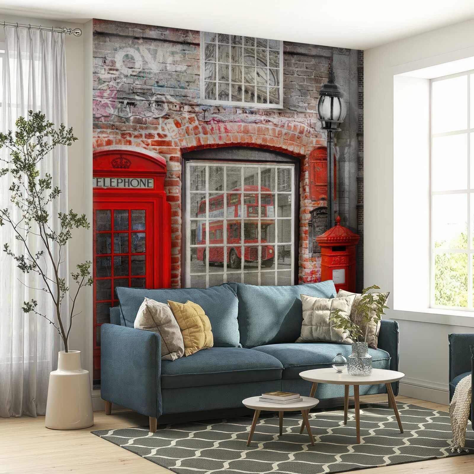 Фотошпалери телефонна будка в Лондоні