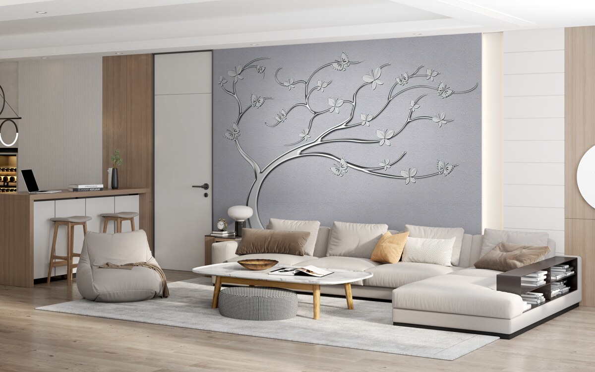 Фотошпалери вигнуте дерево