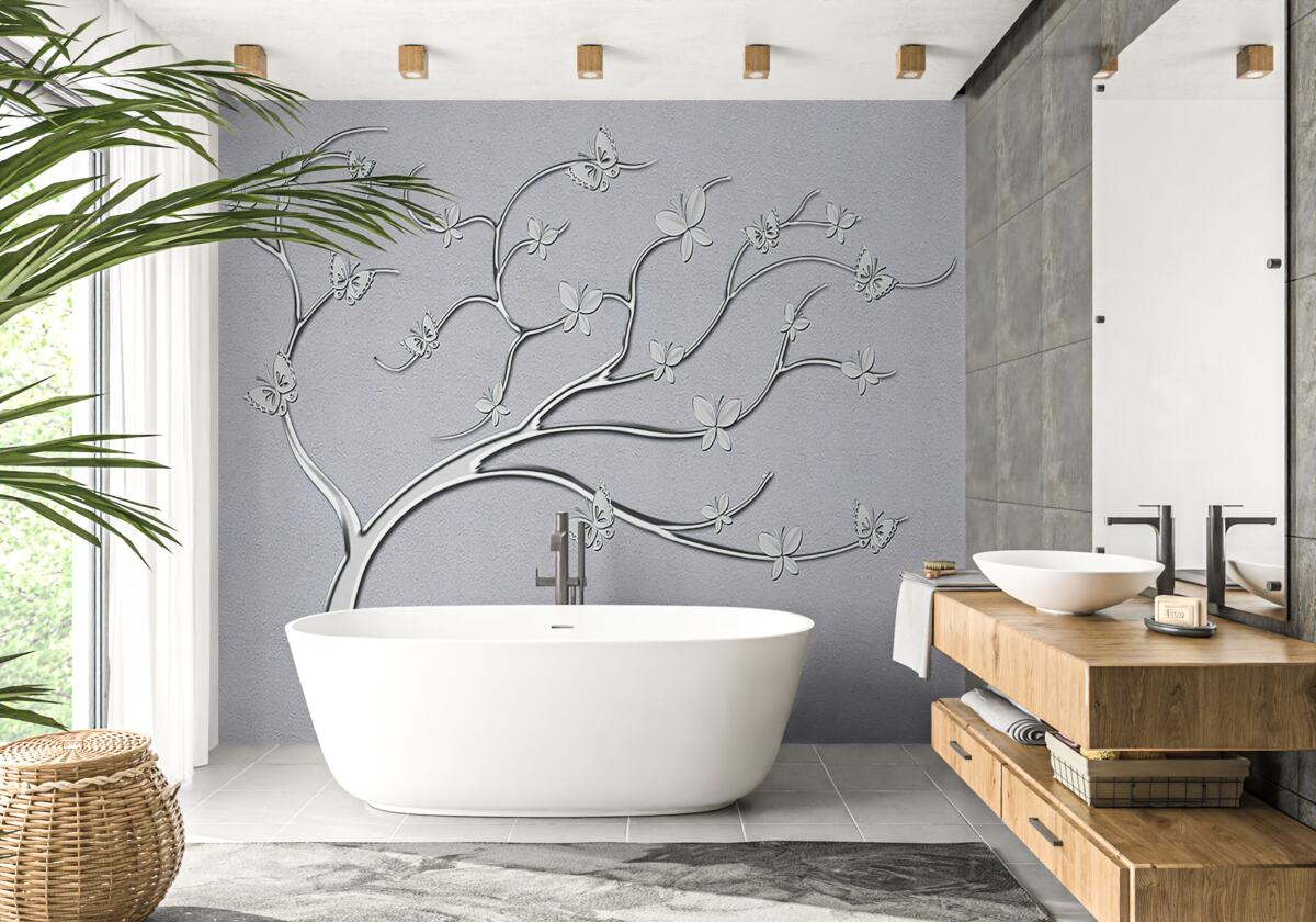 Фотошпалери вигнуте дерево