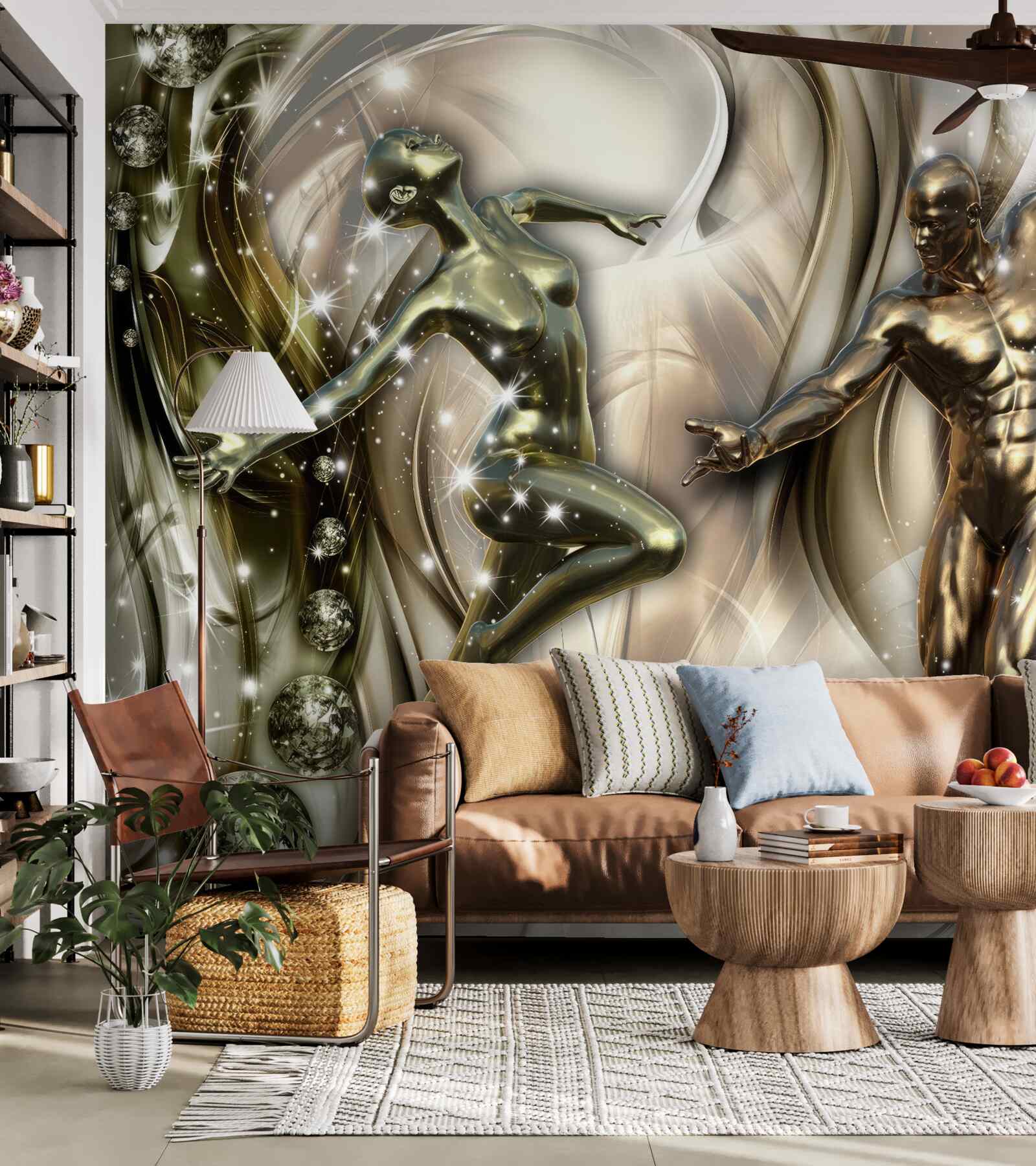 Фотошпалери танцююча пара, сповнена пристрасті