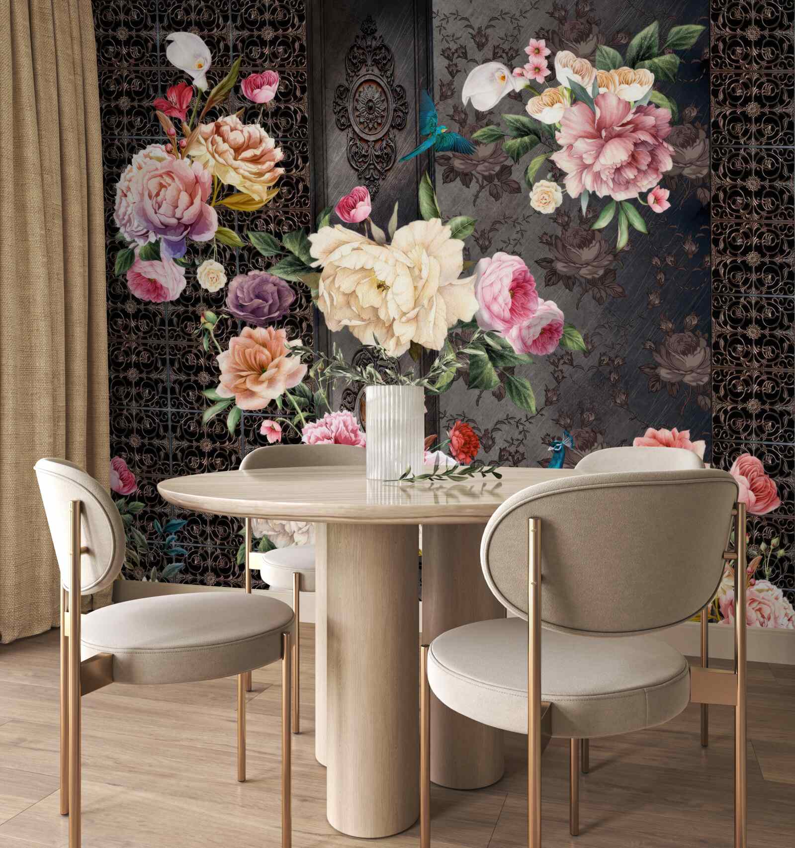 Фотошпалери багато чудових квітів