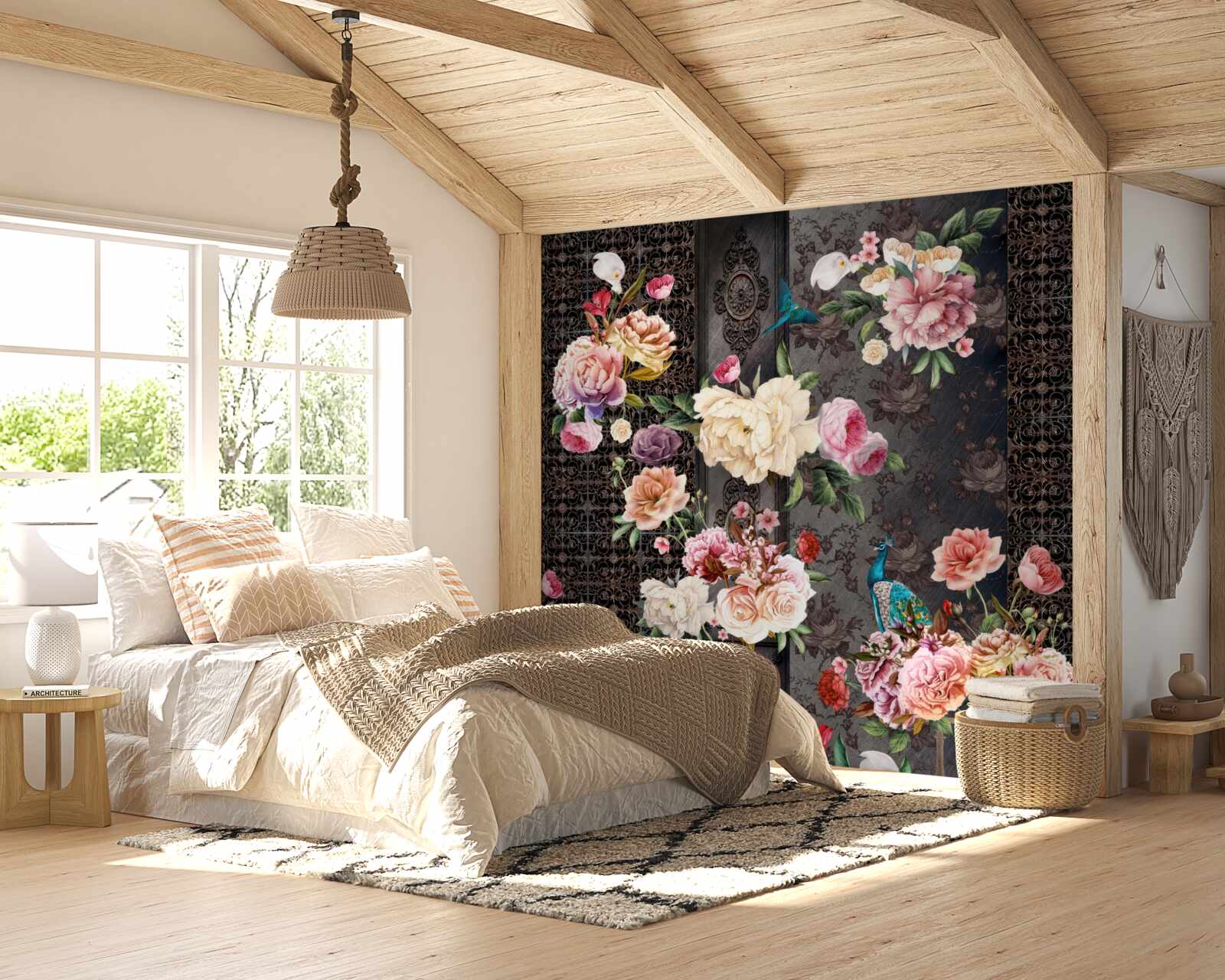 Фотошпалери багато чудових квітів