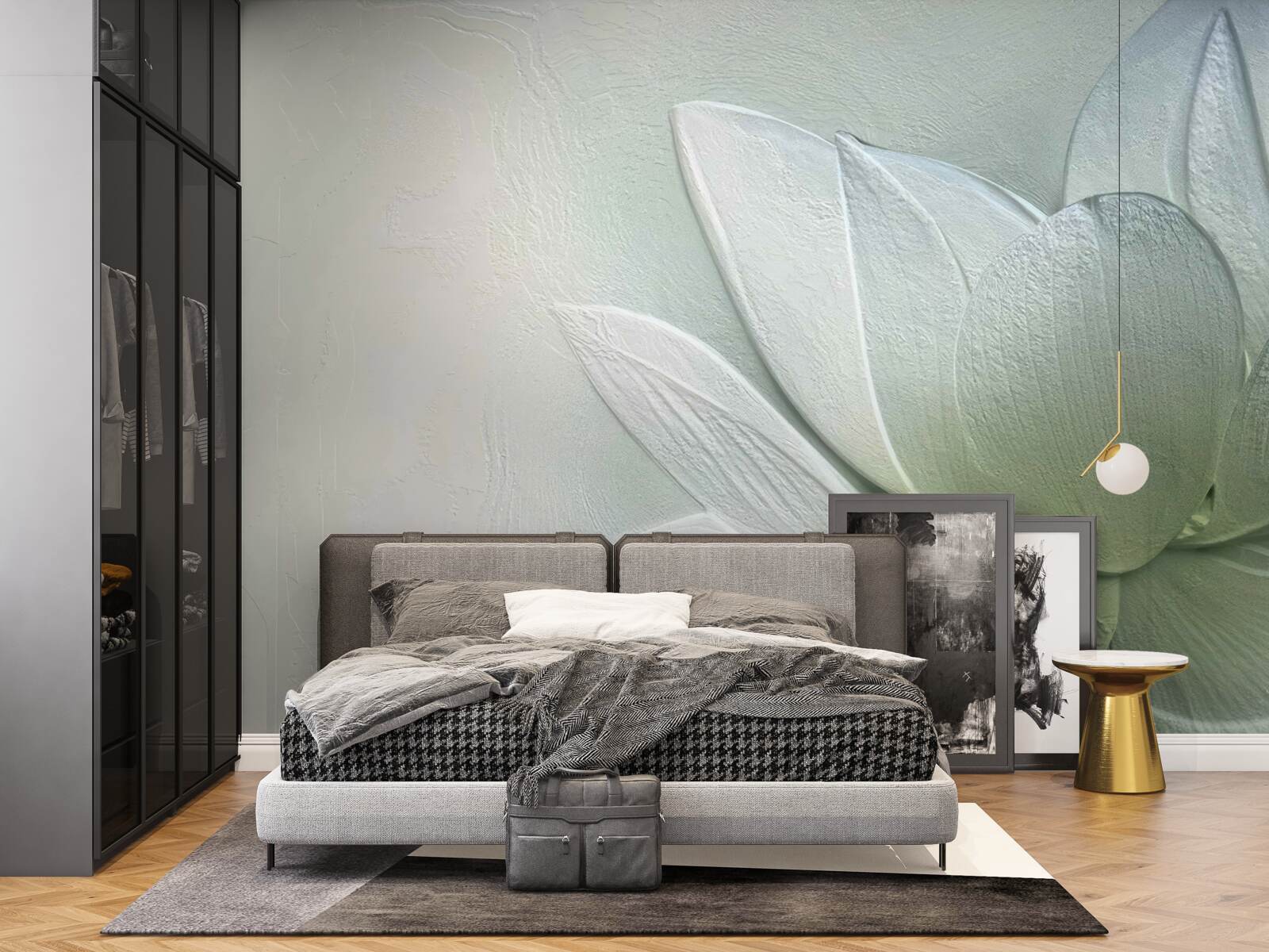 Фотошпалери велична і приголомшлива білосніжна квітка