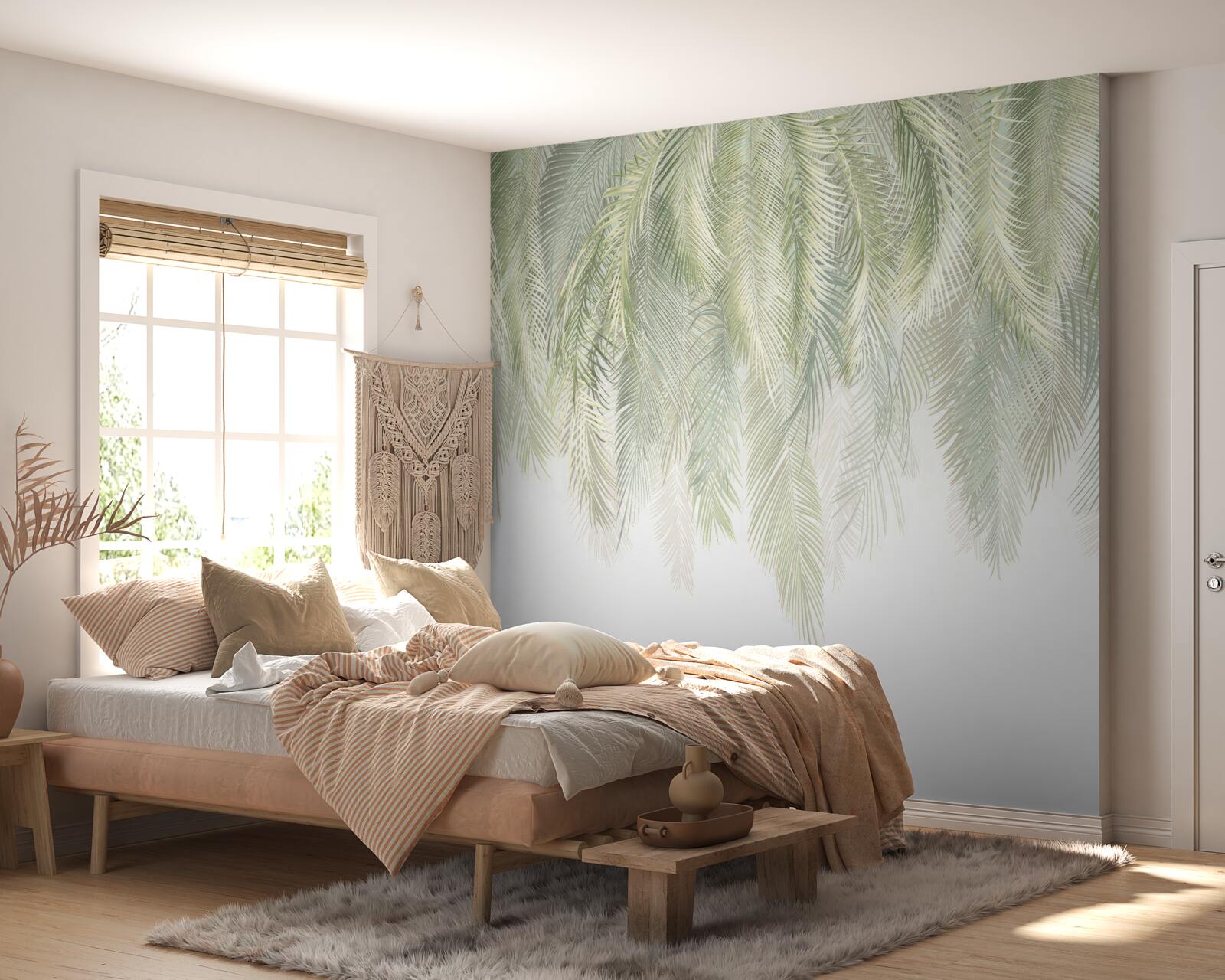 Фотошпалери ніжне пір'я звисає