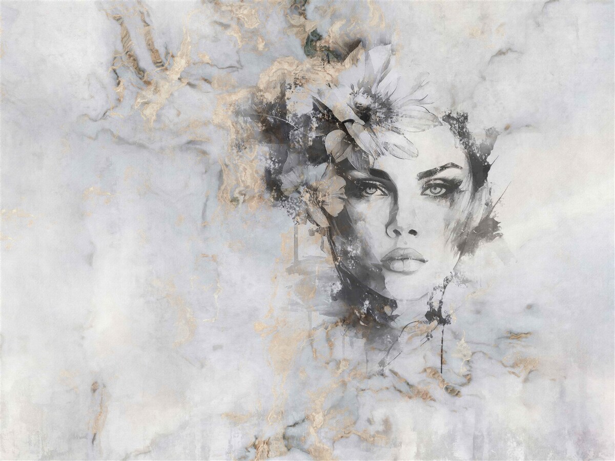 Фотошпалери зображення дівчини, яка дивиться вдалину