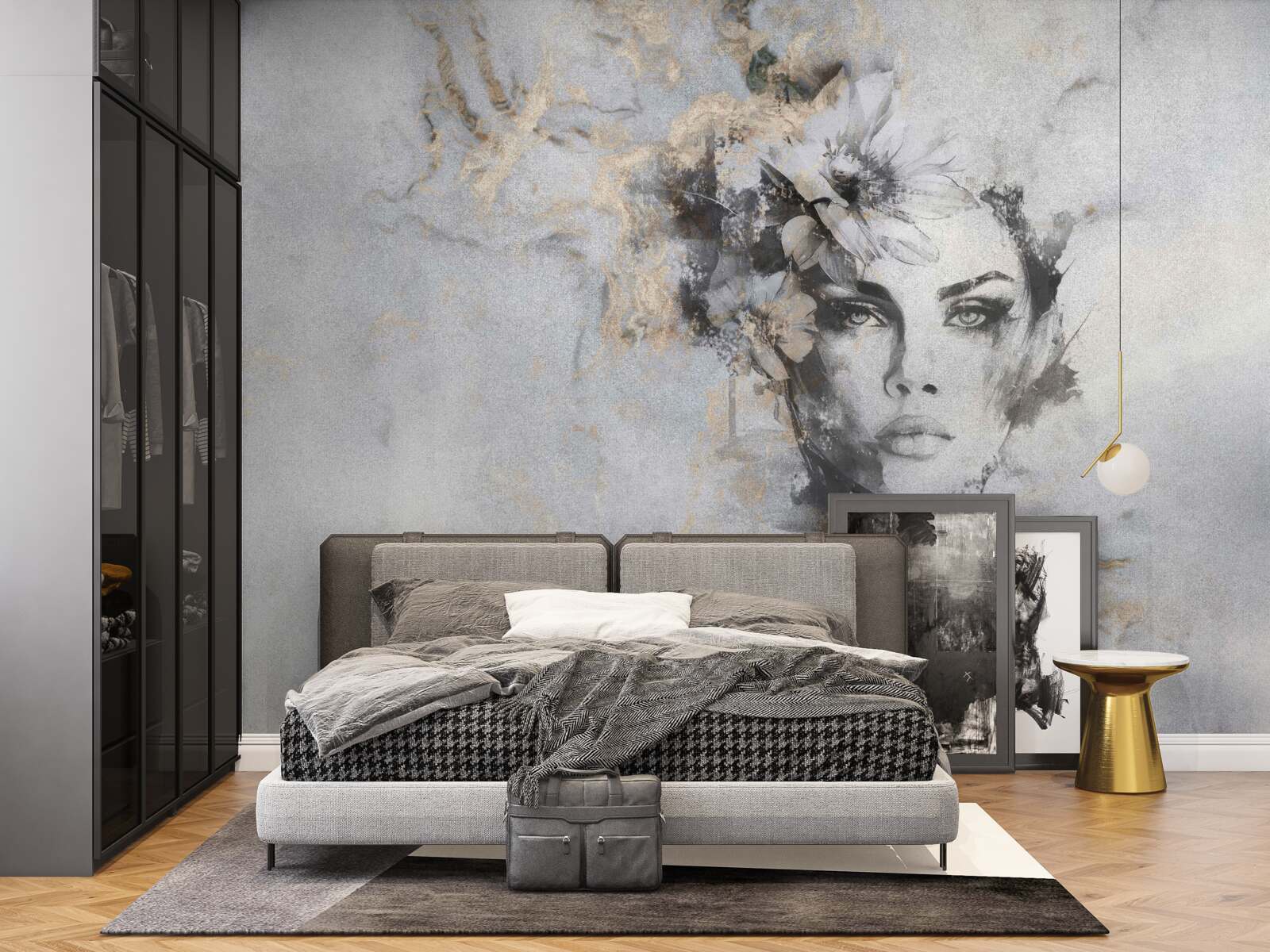 Фотошпалери зображення дівчини, яка дивиться вдалину