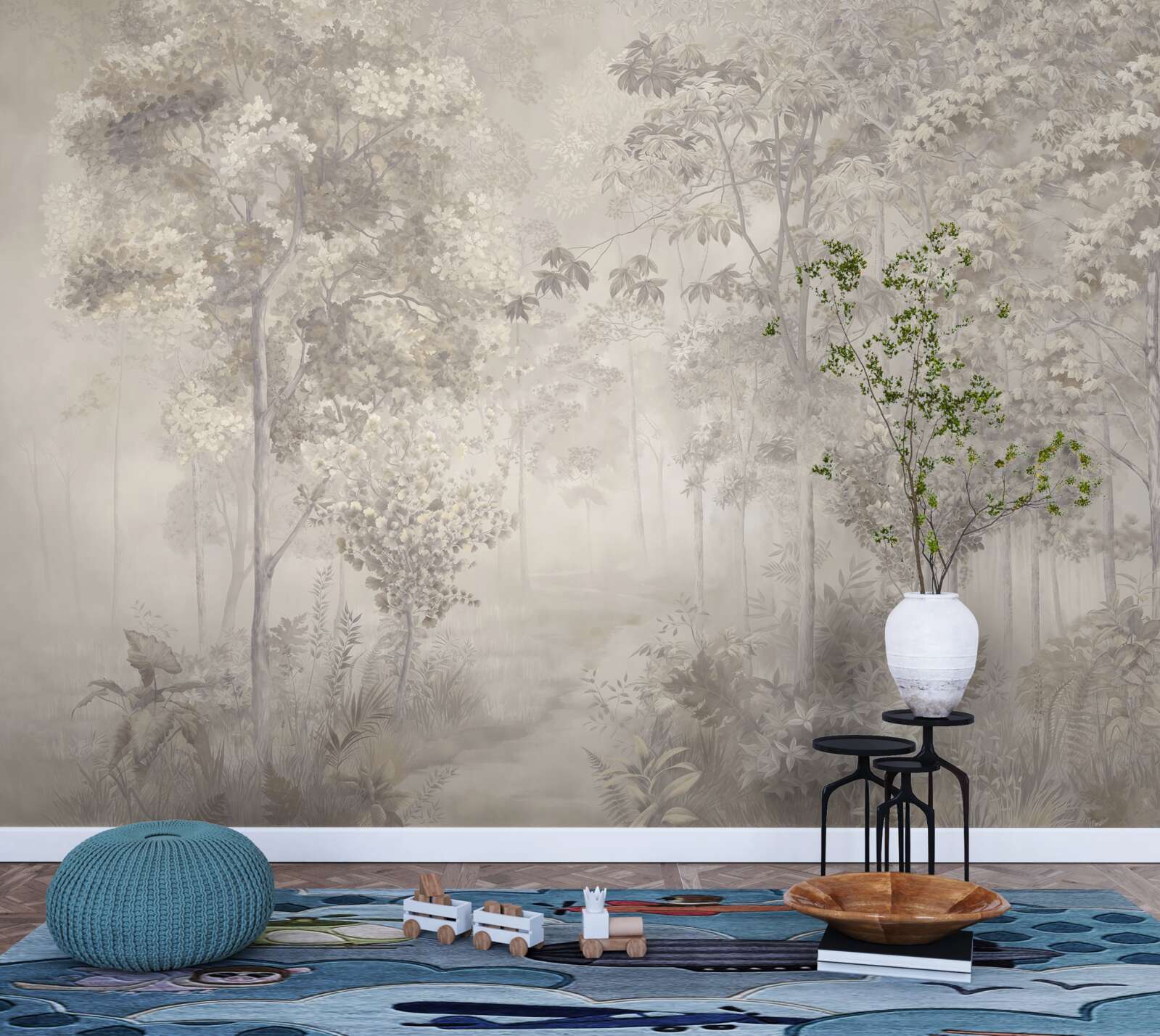 Фотошпалери гай струнких дерев