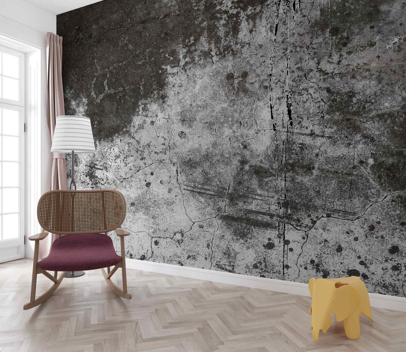 Фотошпалери стара сіра стіна