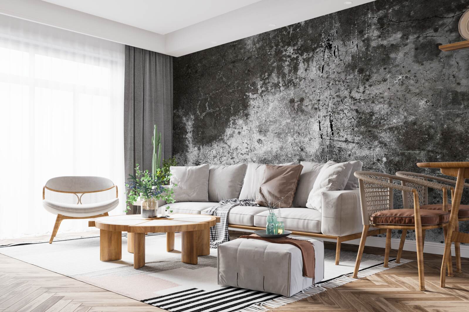 Фотошпалери стара сіра стіна