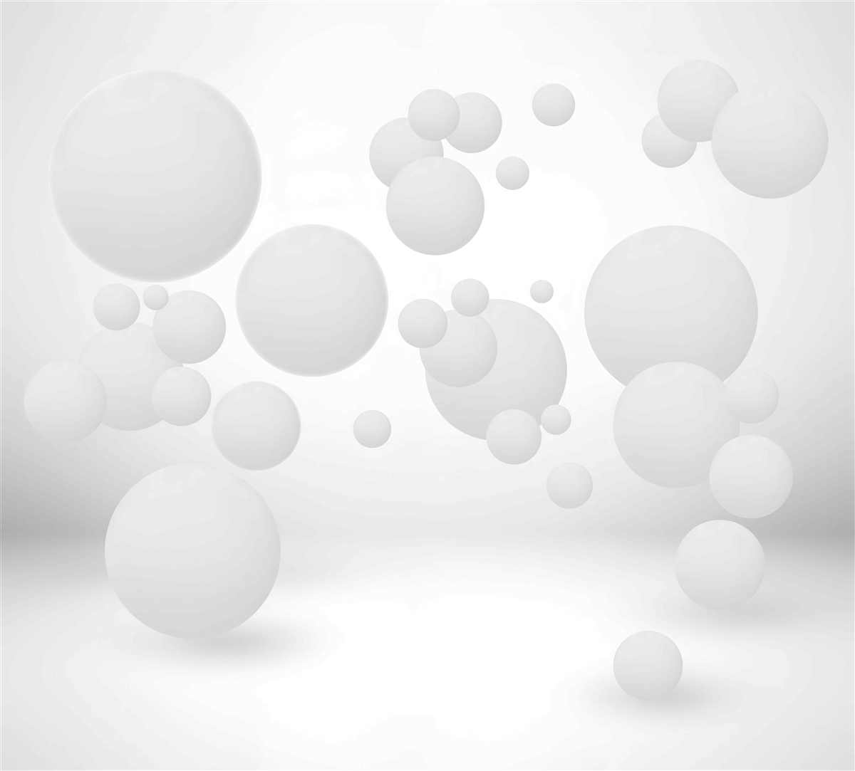 Фотошпалери білі кола різних розмірів